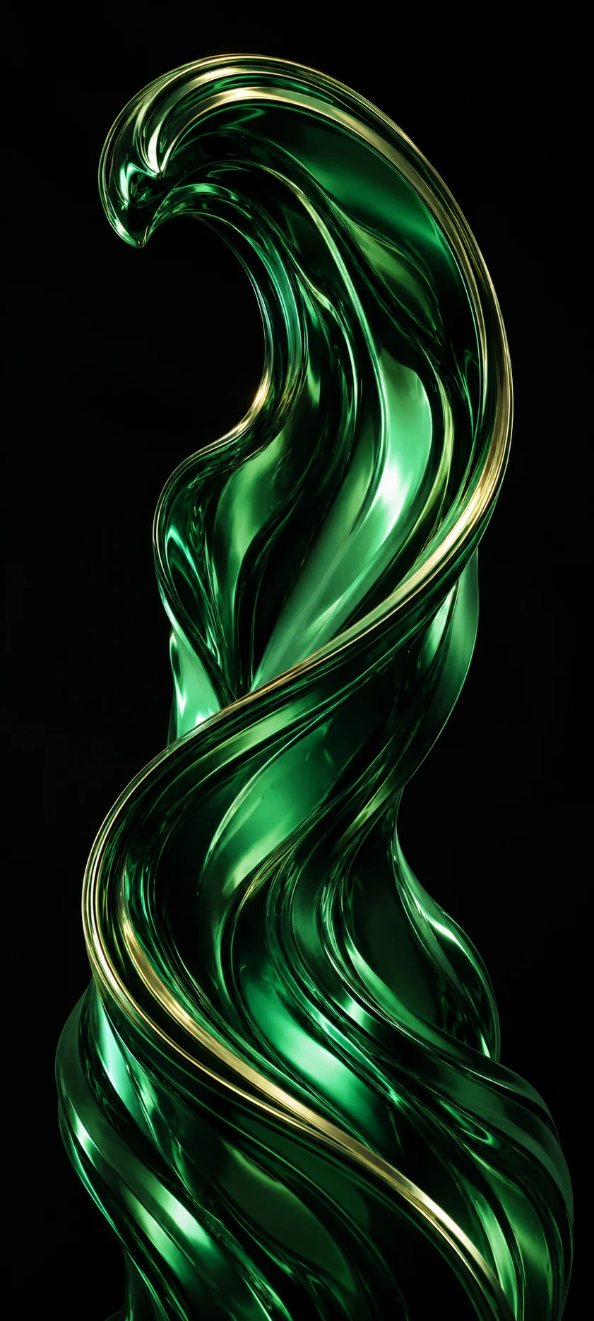 Emerald Glass Twist