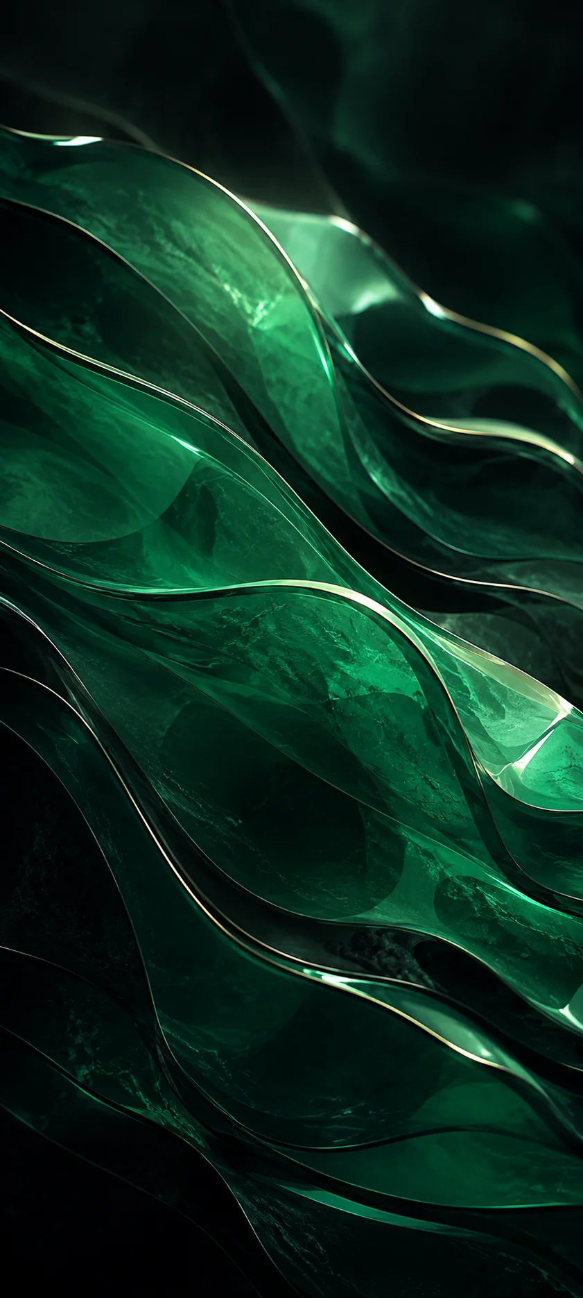 Emerald Glass Wave