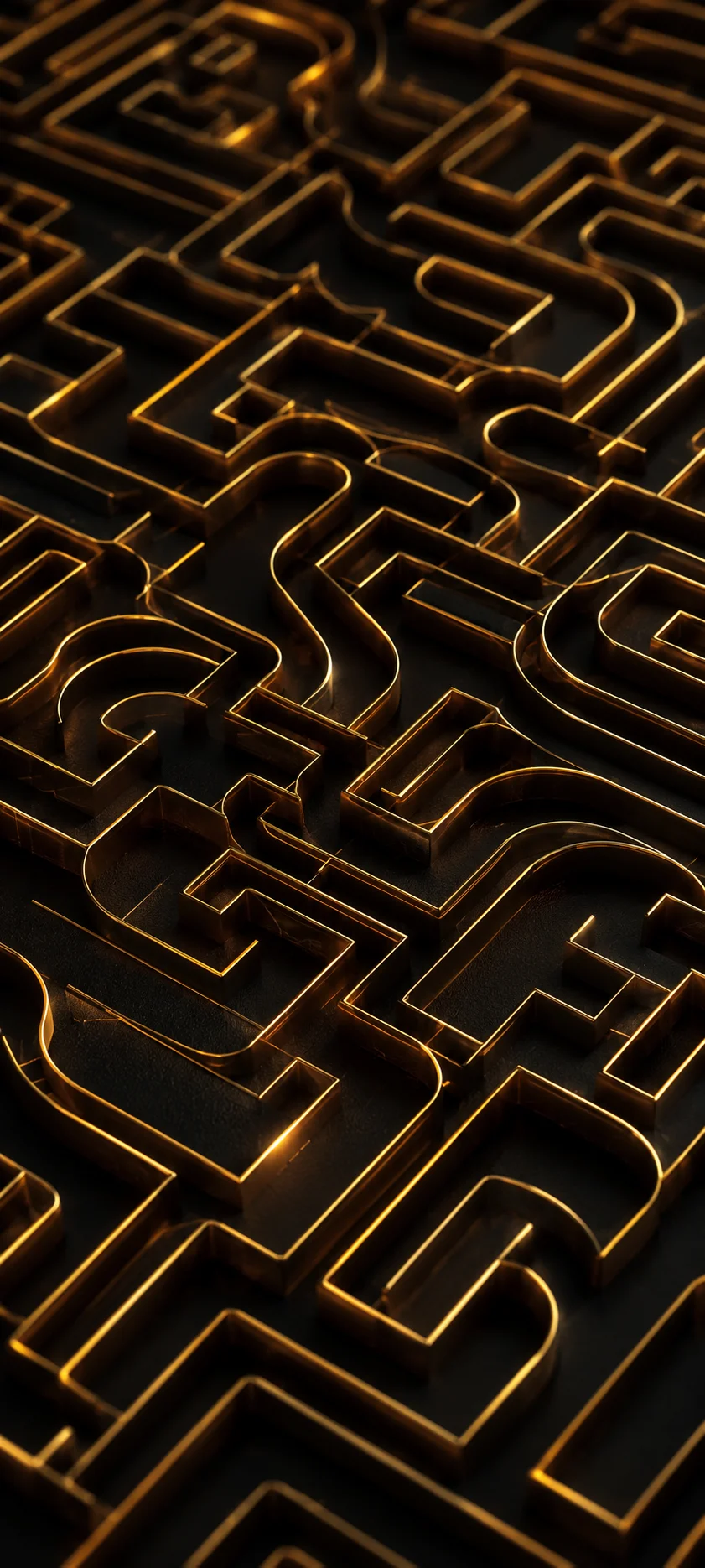 Golden Circuit Maze