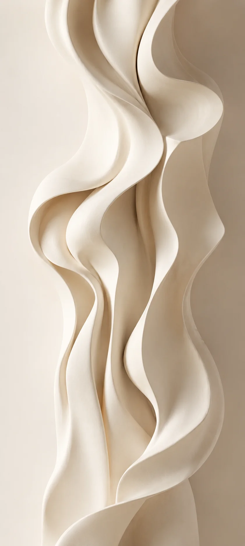 Ivory Ribbon Waves