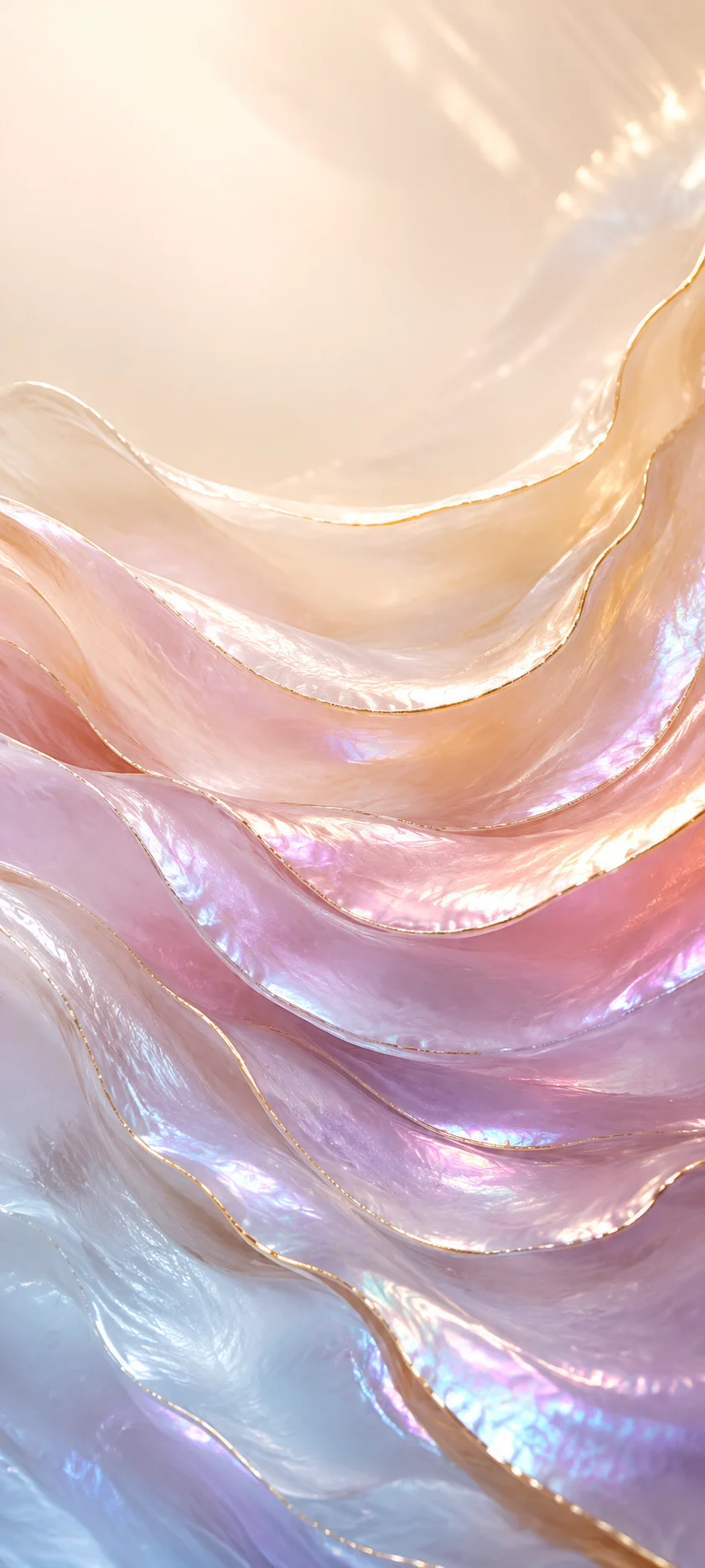 Pearlescent Silk Waves