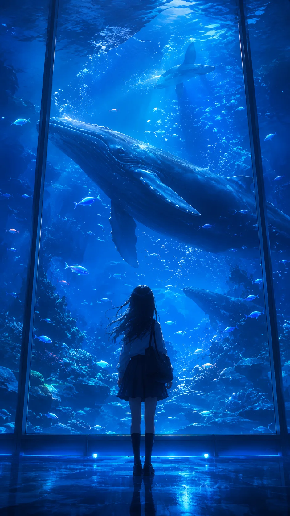 Aquarium Whale Blue Wonder
