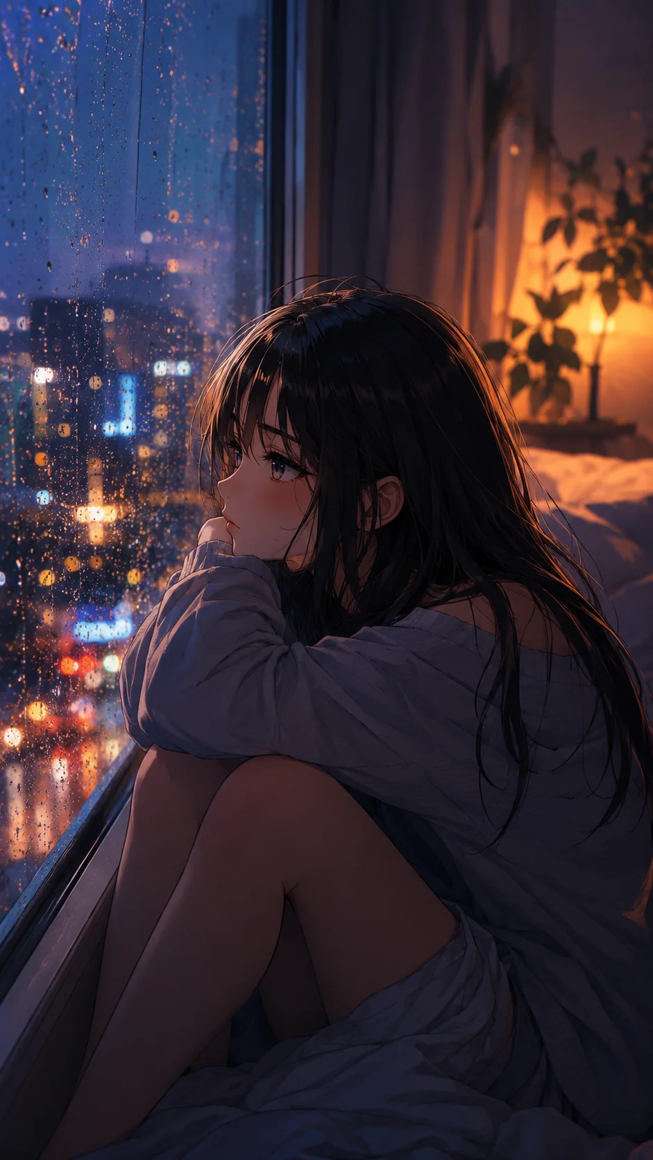 City Lights Bedroom Window