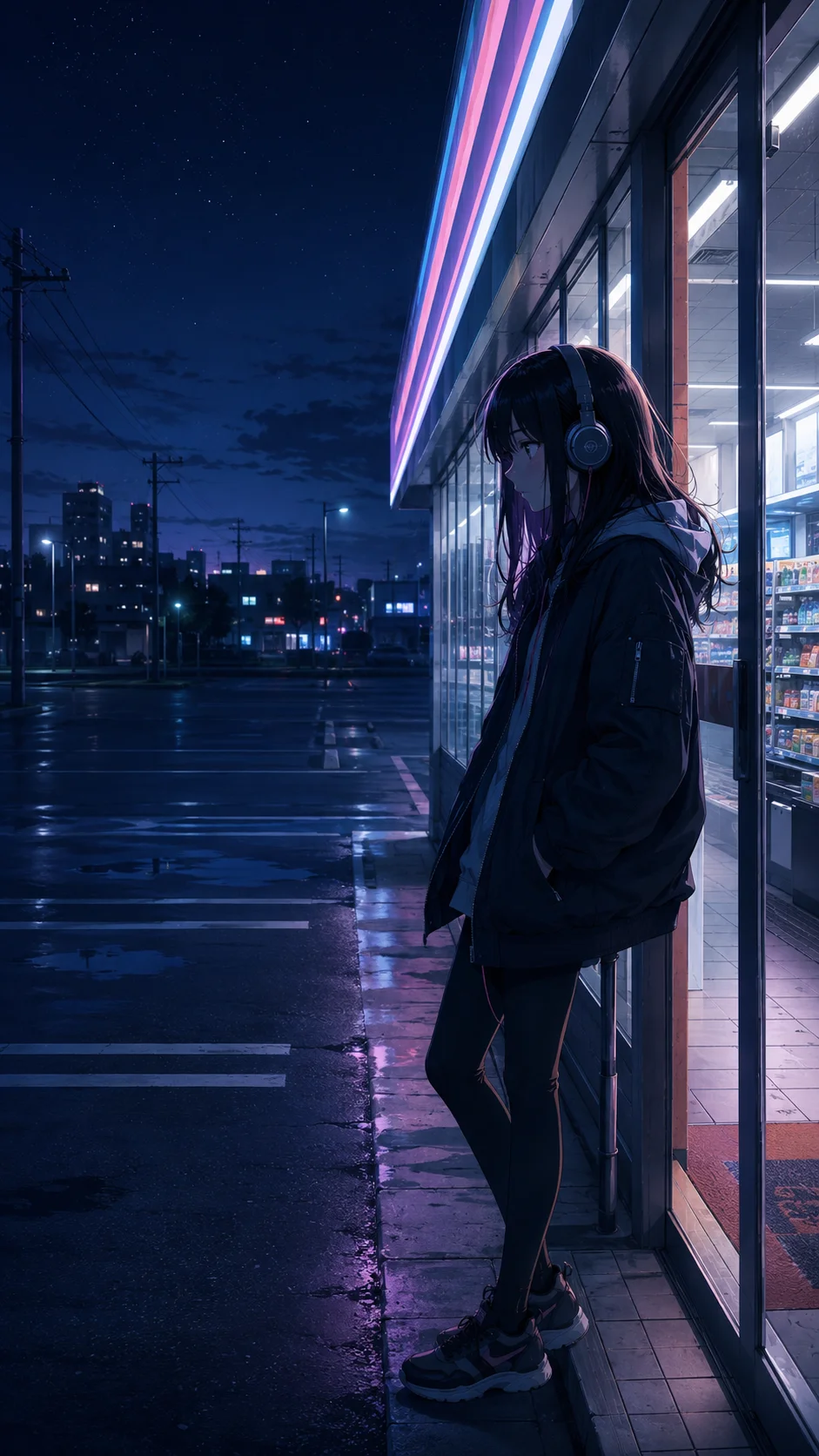 Convenience Store Night Girl