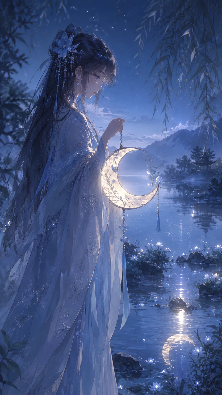 Crescent Moon Lantern Hanfu