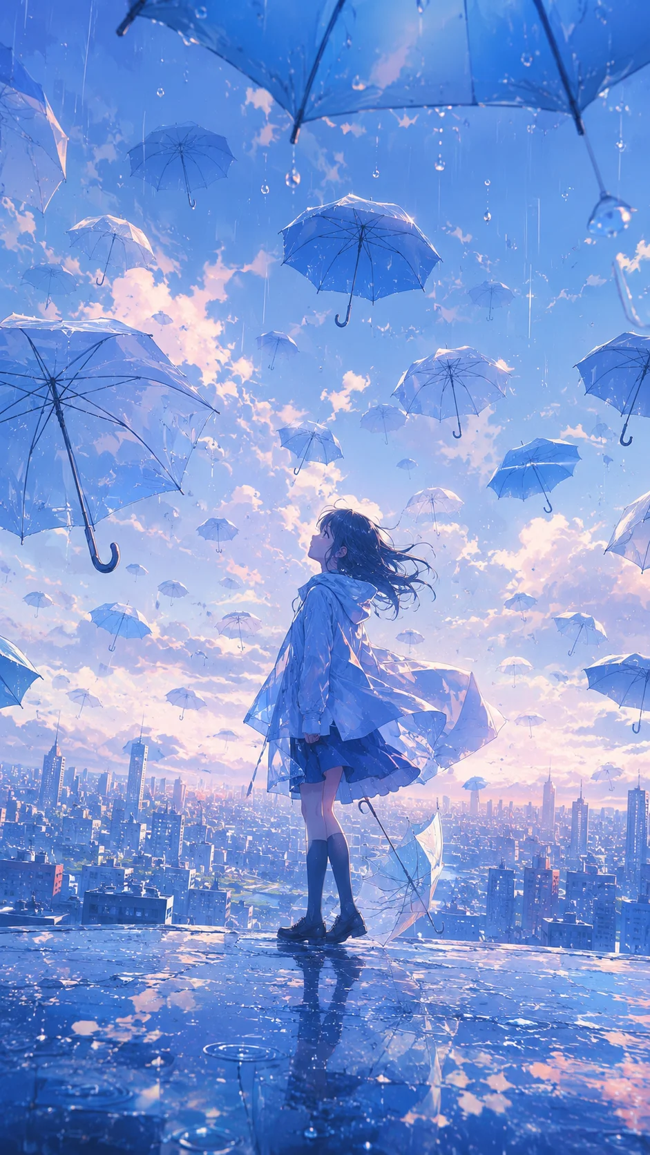 Falling Umbrellas Sky City