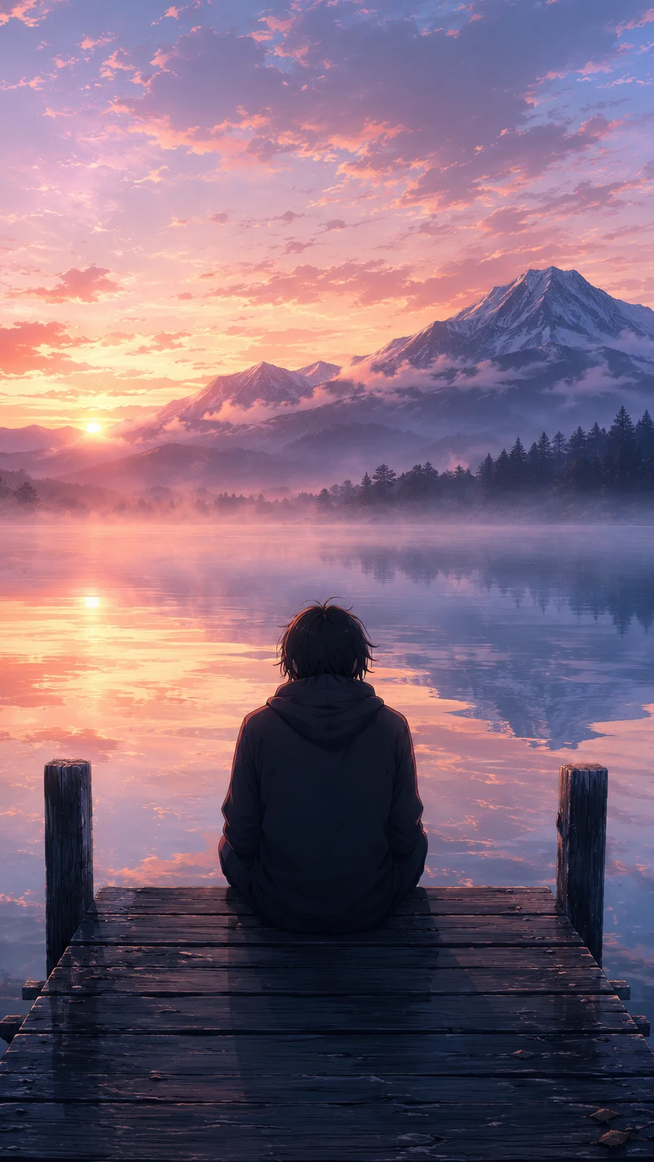 Lakeside Dawn Solitude