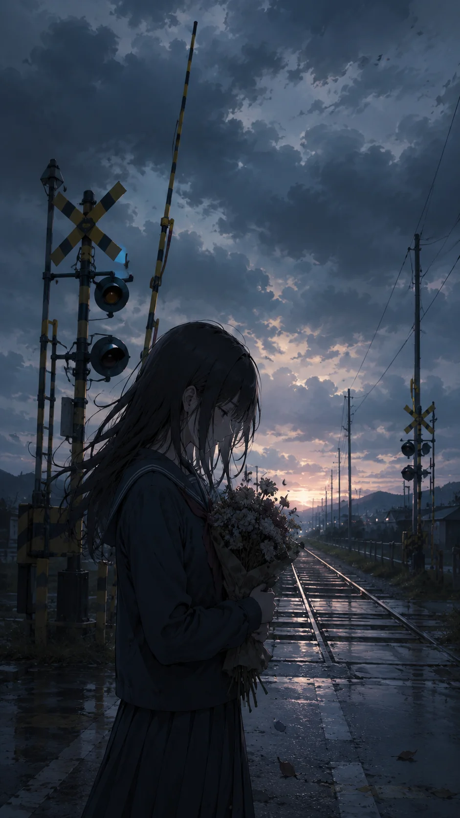 Railroad Crossing Farewell Flowers