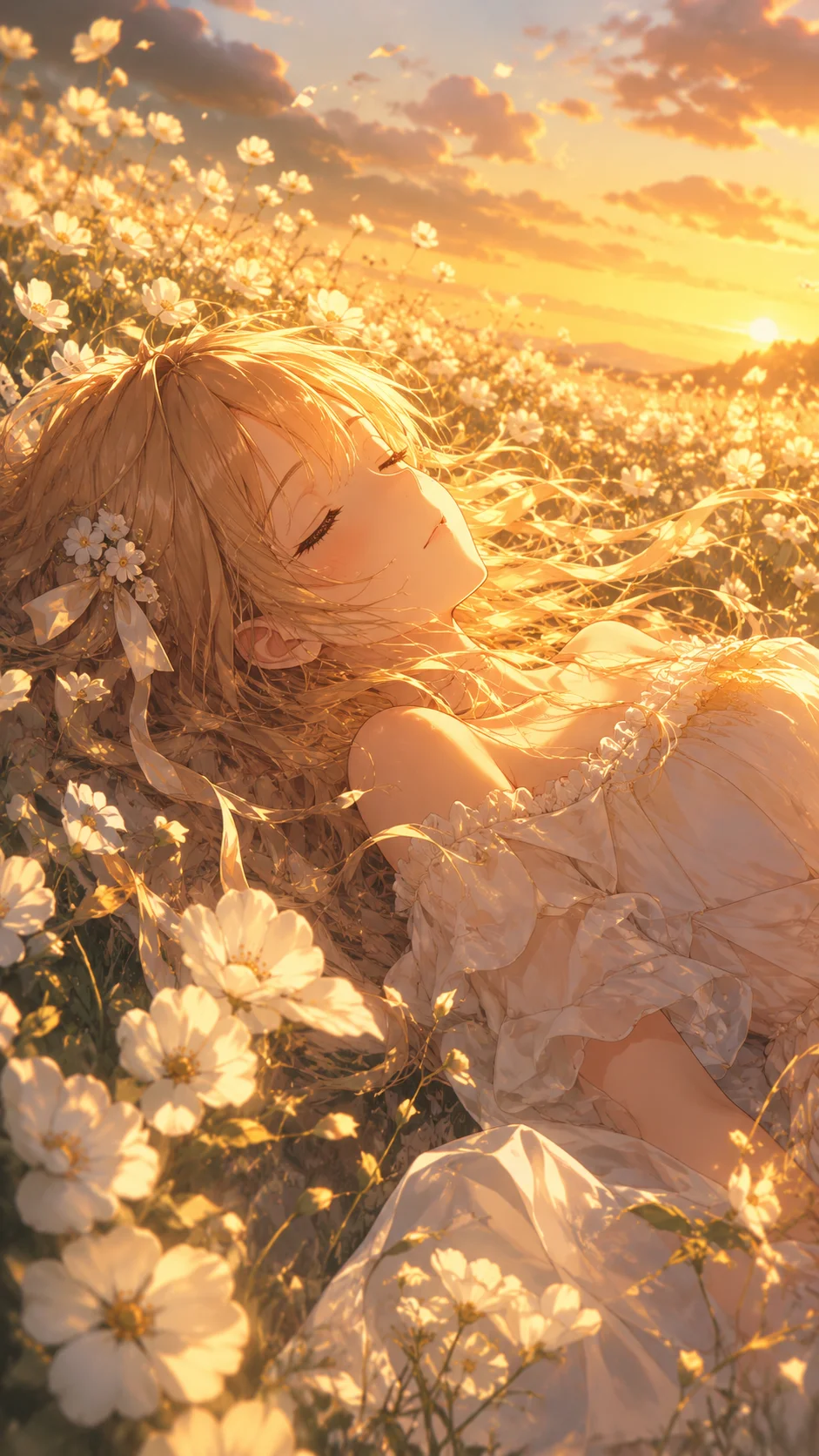 Sleeping In Golden Wildflowers