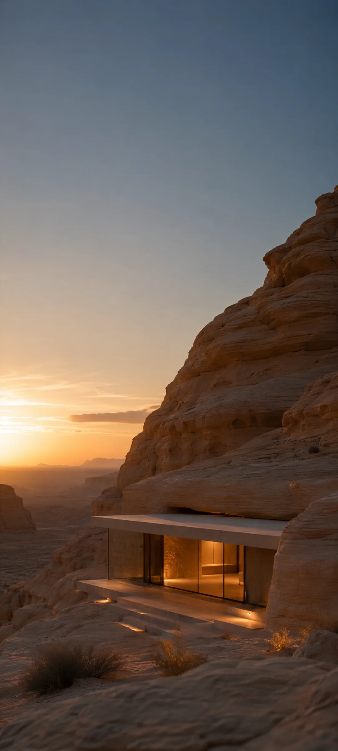 Blue Hour Desert House