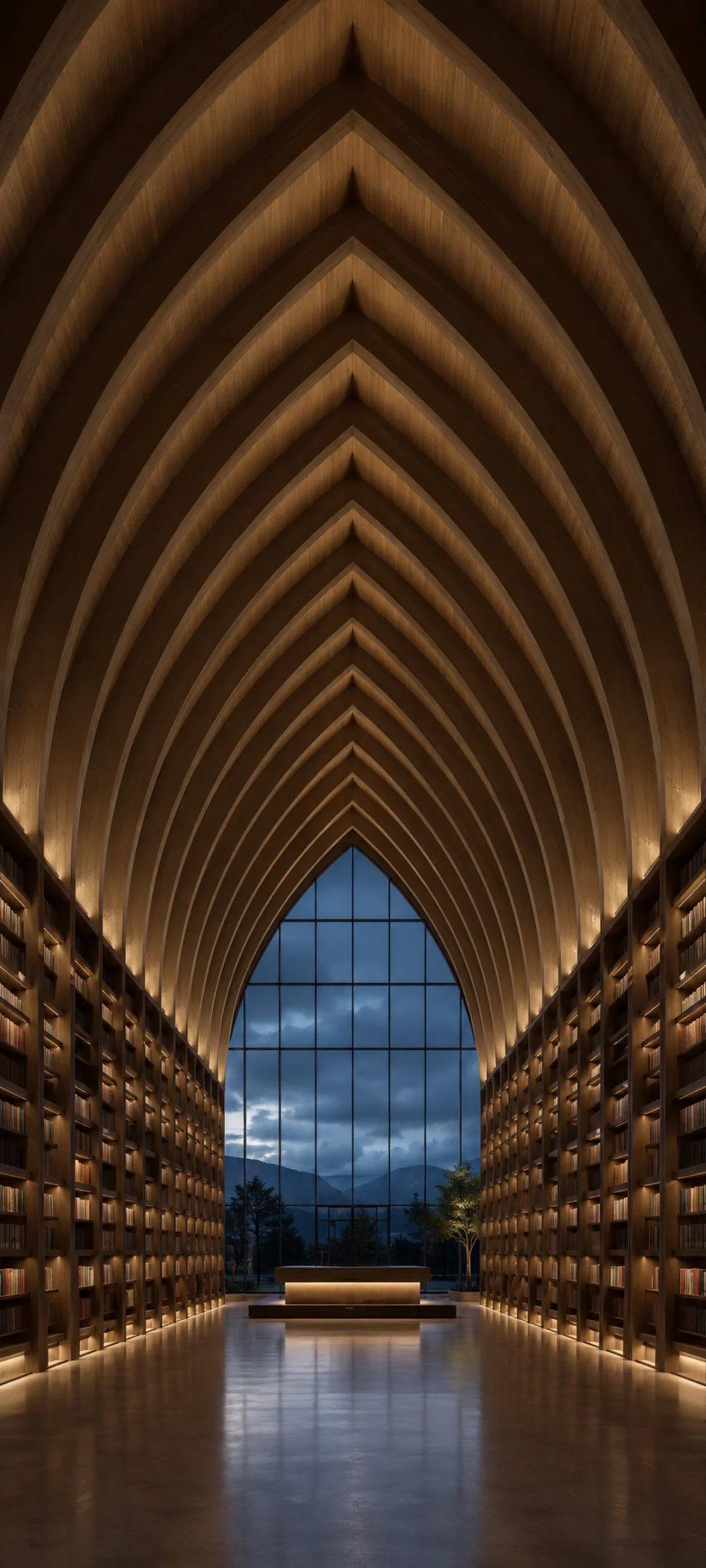Blue Hour Symmetrical Library