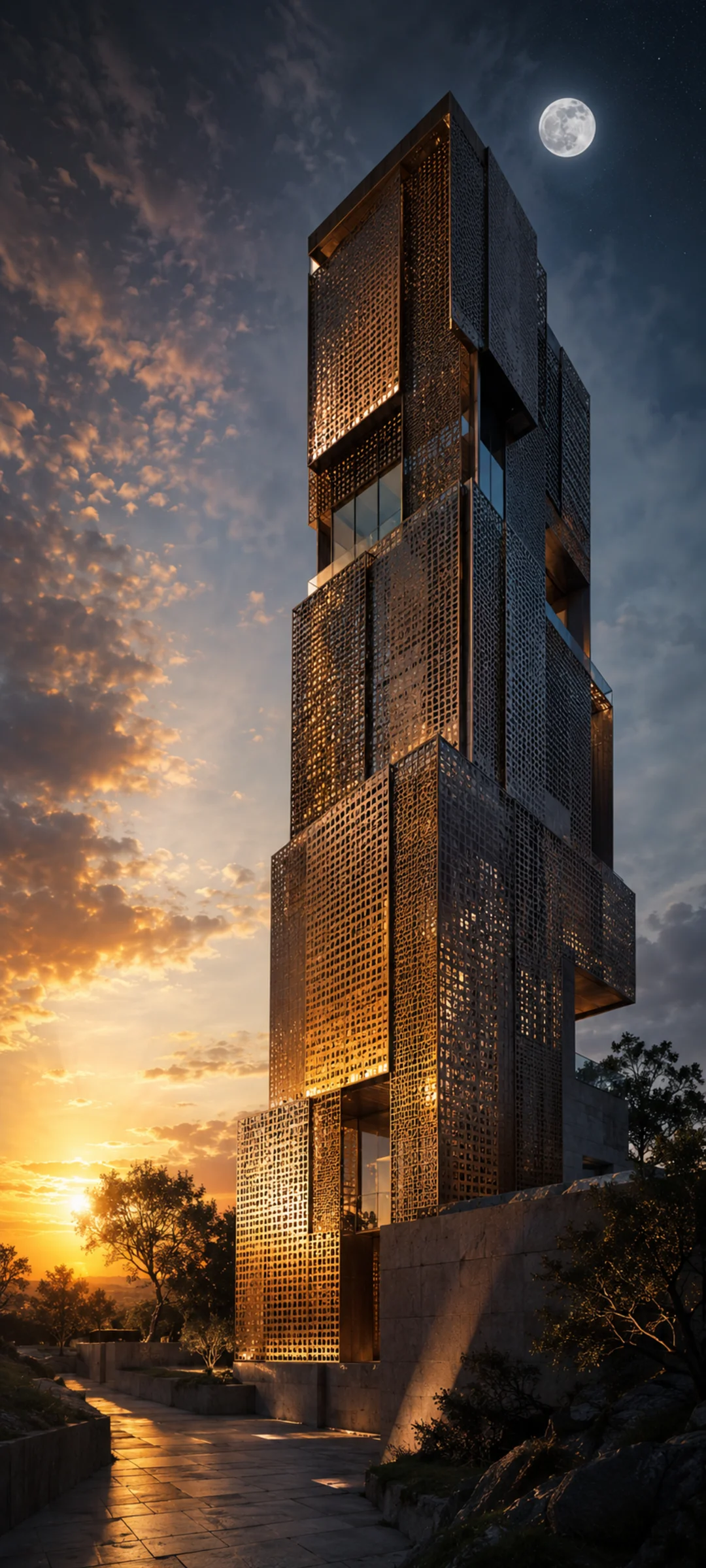 Bronze Tower Sunrise