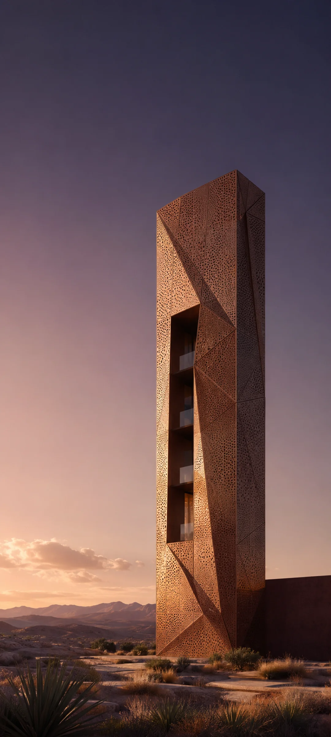 Desert Twilight Bronze Tower