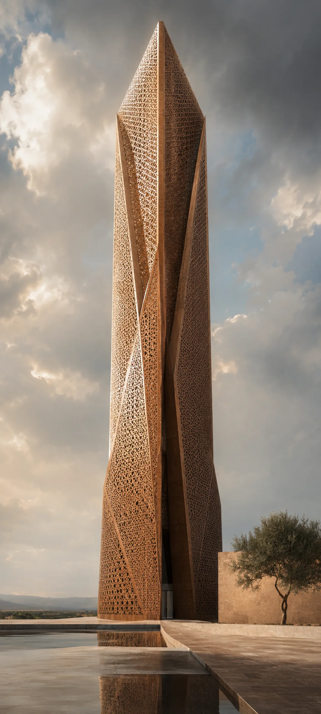 Monumental Bronze Tower