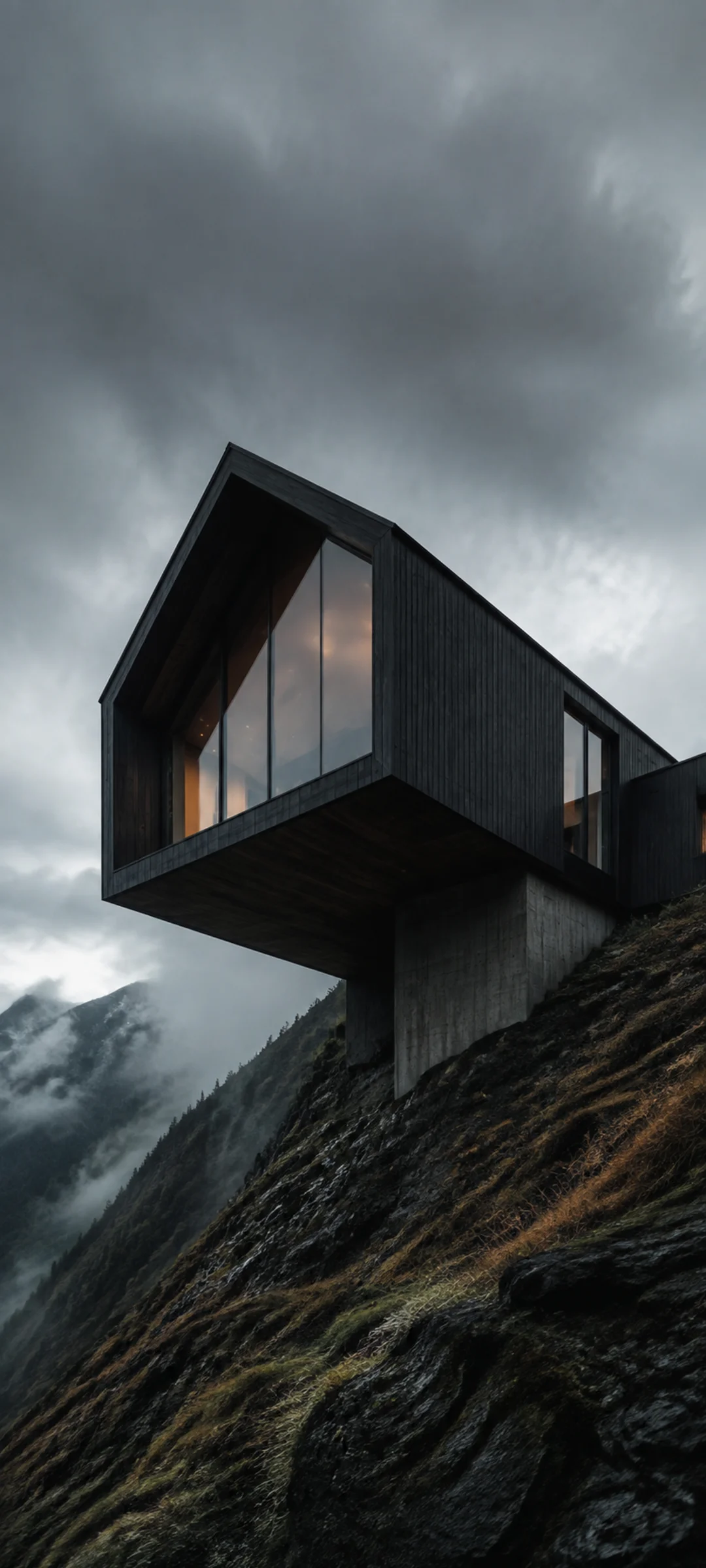 Storm Gallery Lit Timber Cabin