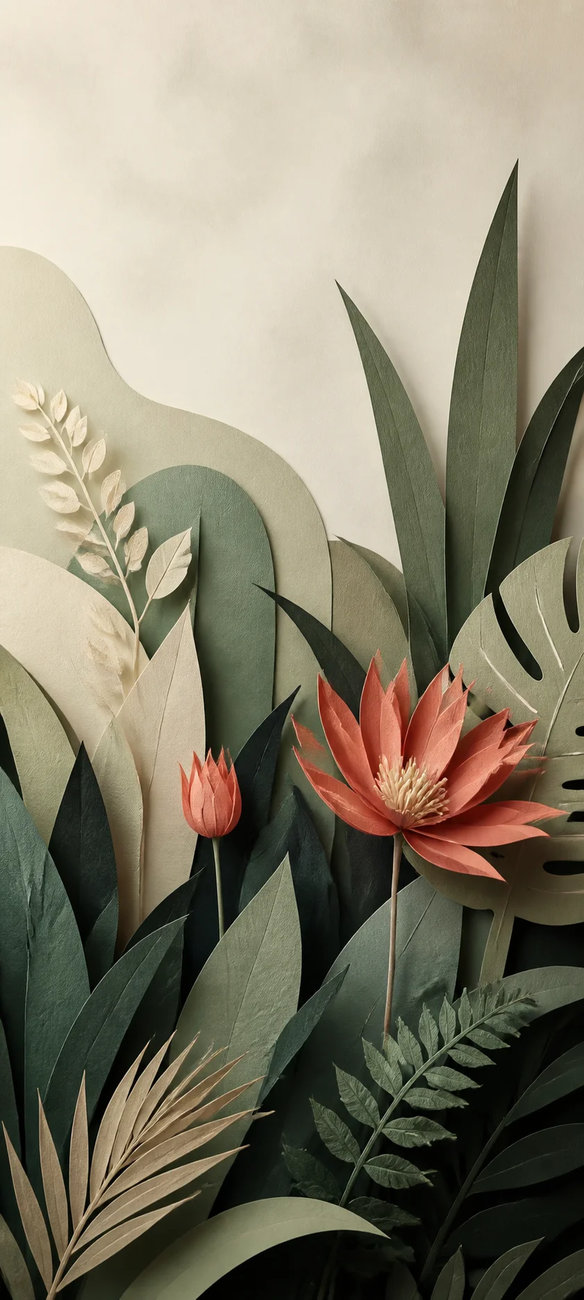 Minimal Masterwork Paper Cut Garden