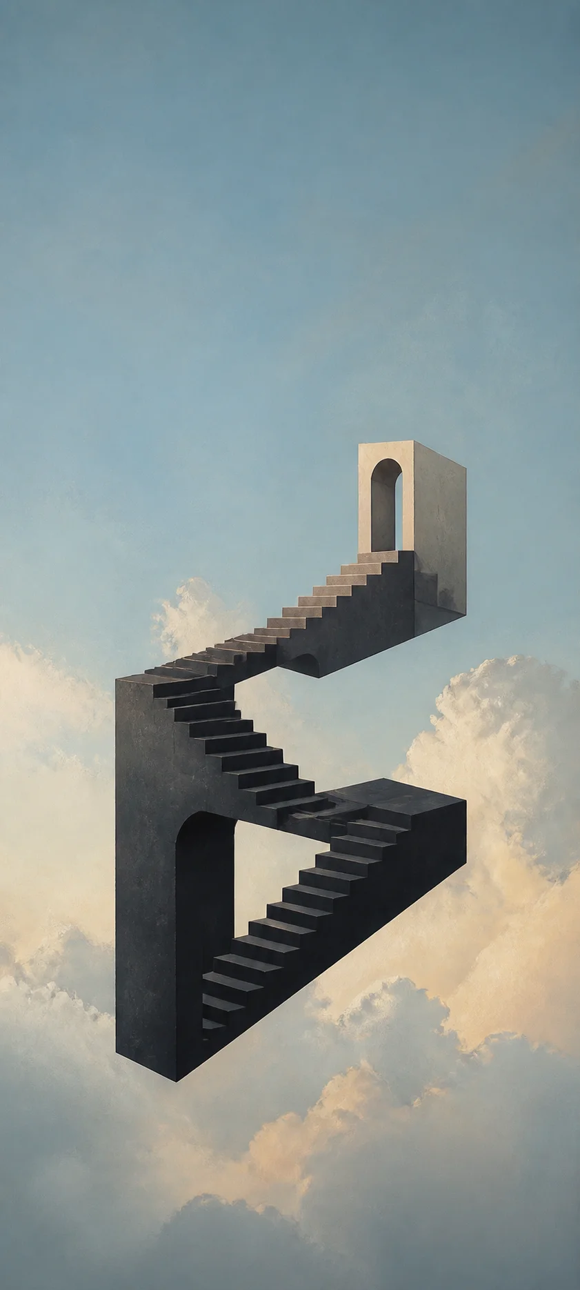 Minimal Masterwork Surreal Stair