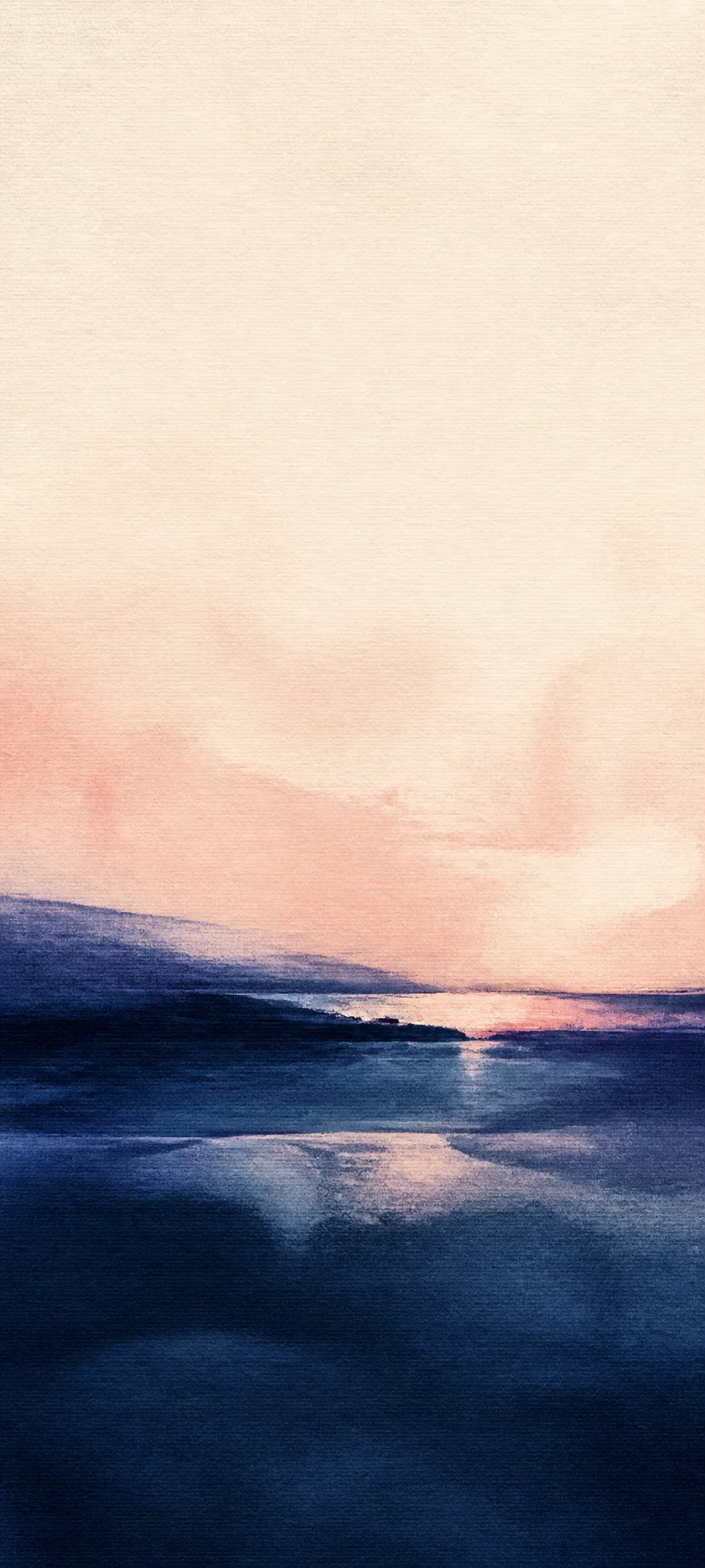 Minimal Masterwork Watercolor Horizon