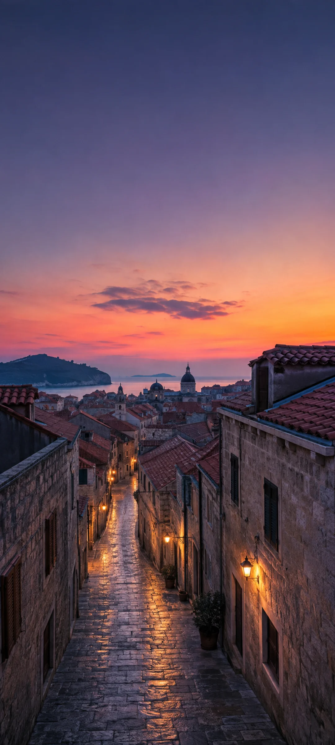 Dubrovnik Old Town Twilight