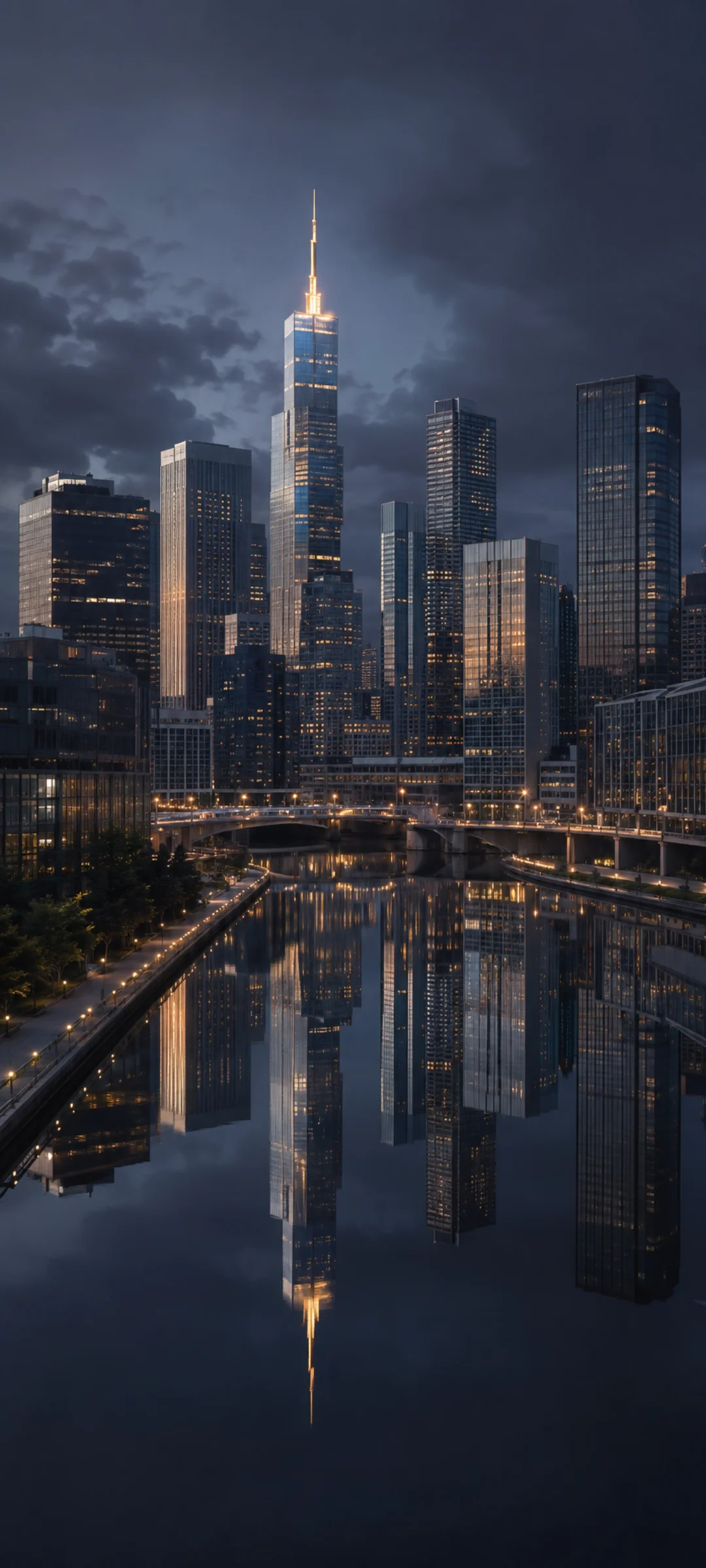 Elevated Low Key Skyline