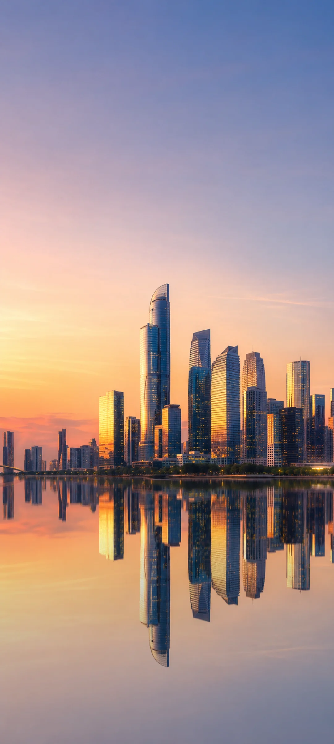 Golden Twilight Skyline