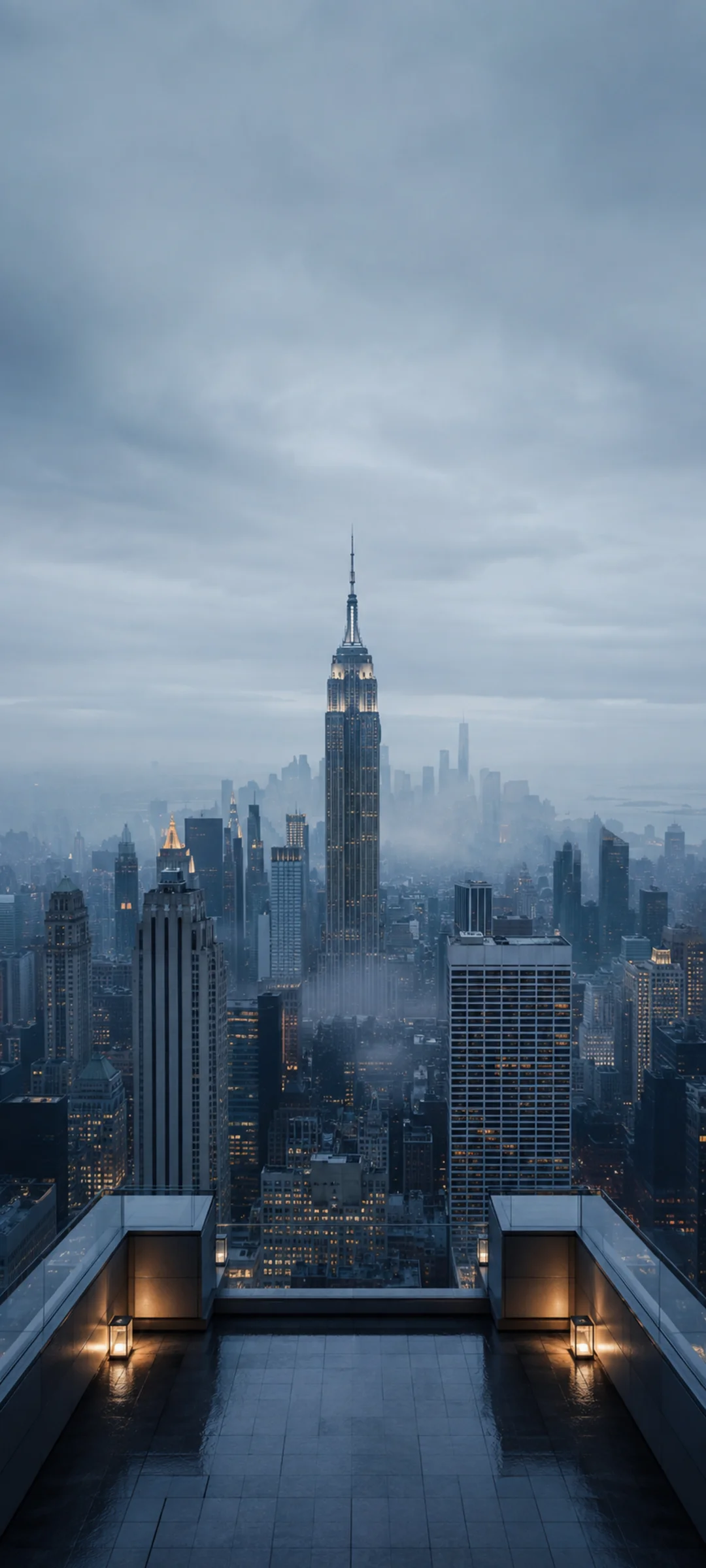 New York Empire State Fog