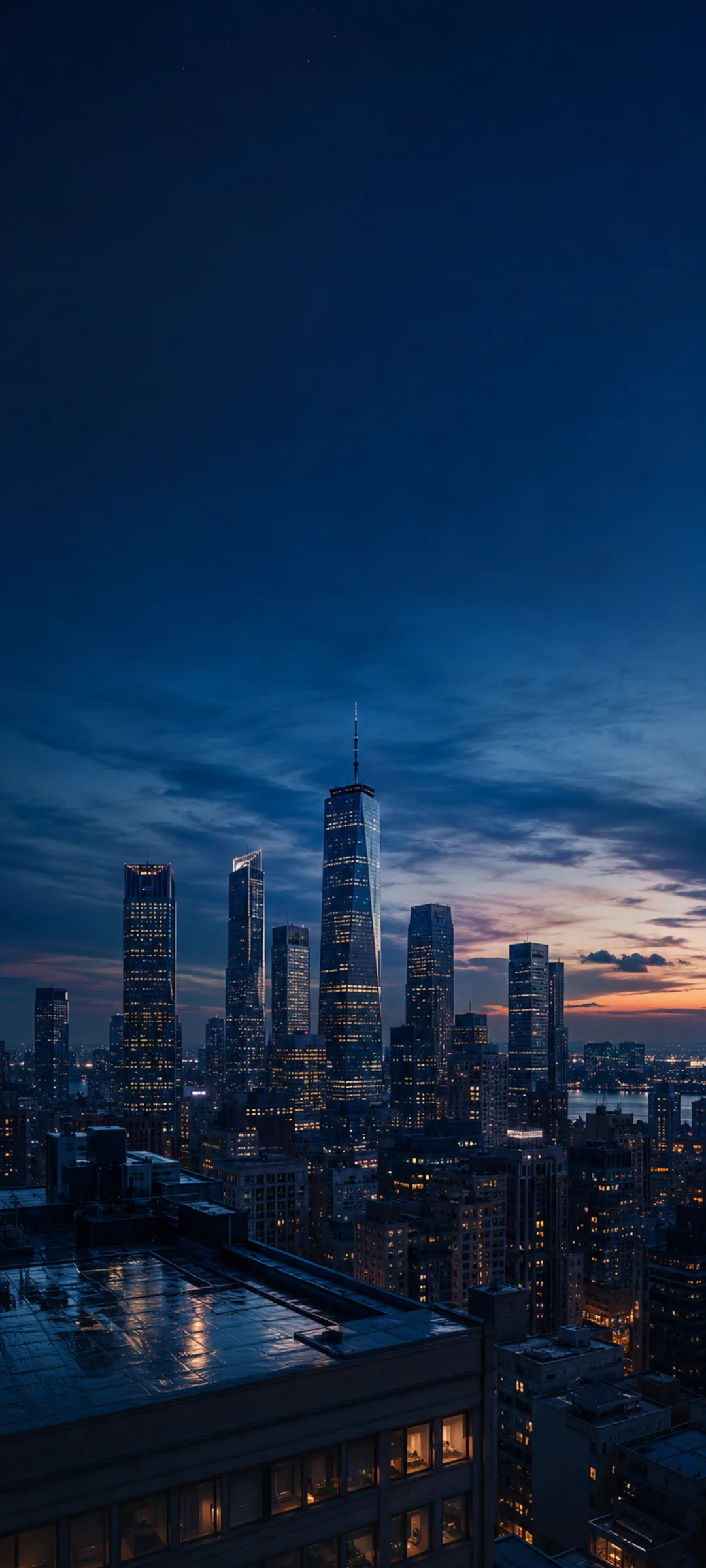 New York One World Trade Blue Hour