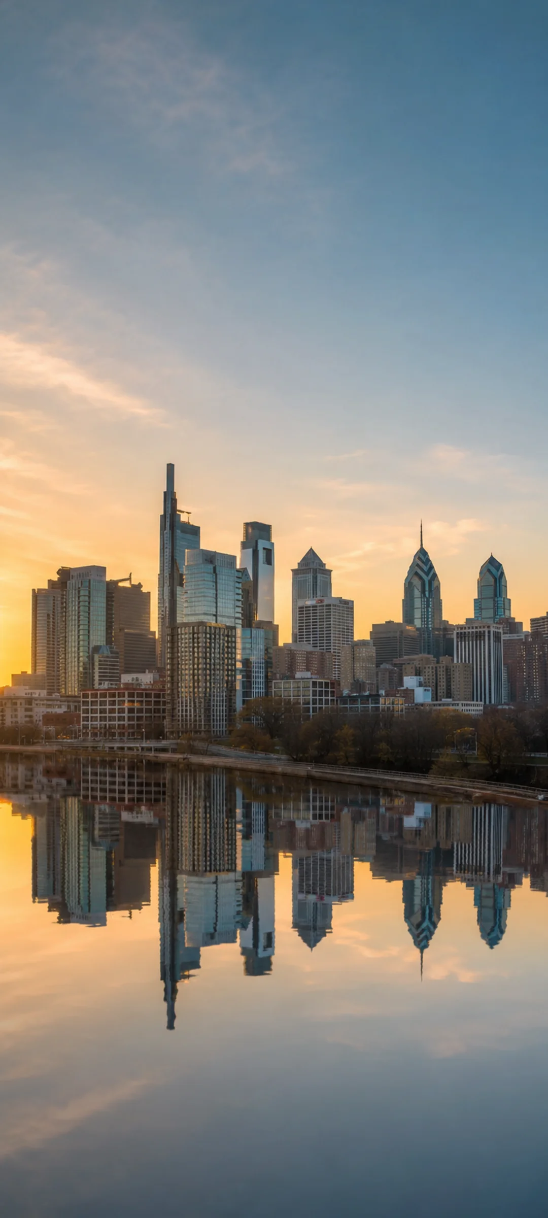 Philadelphia Schuylkill Sunrise Skyline