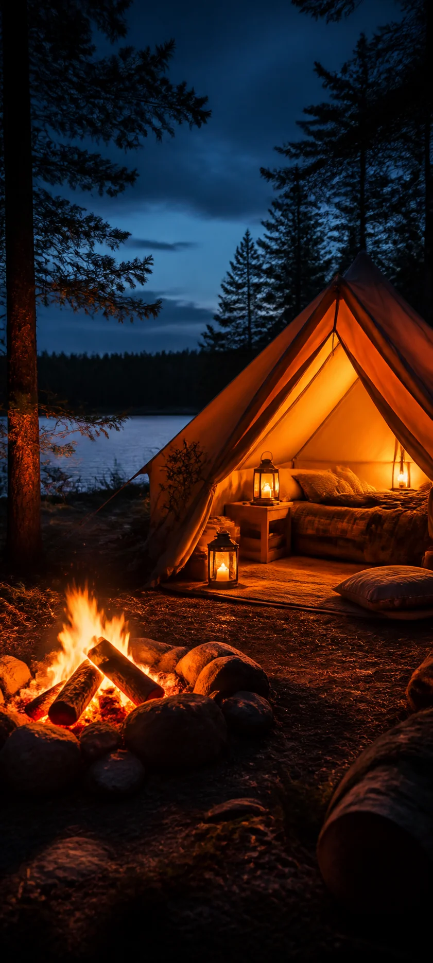 Blue Hour Campfire Tent V2