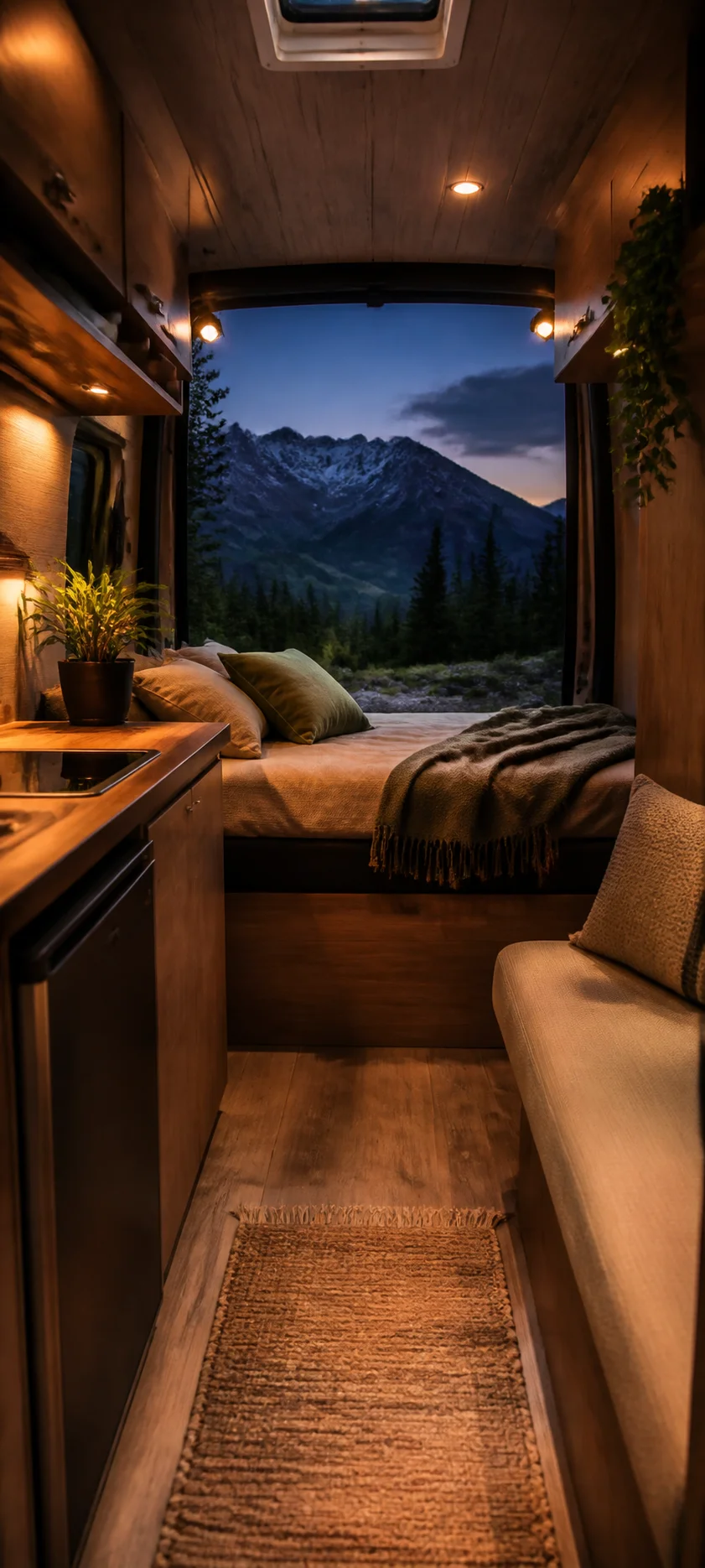 Blue Hour Cozy Camper