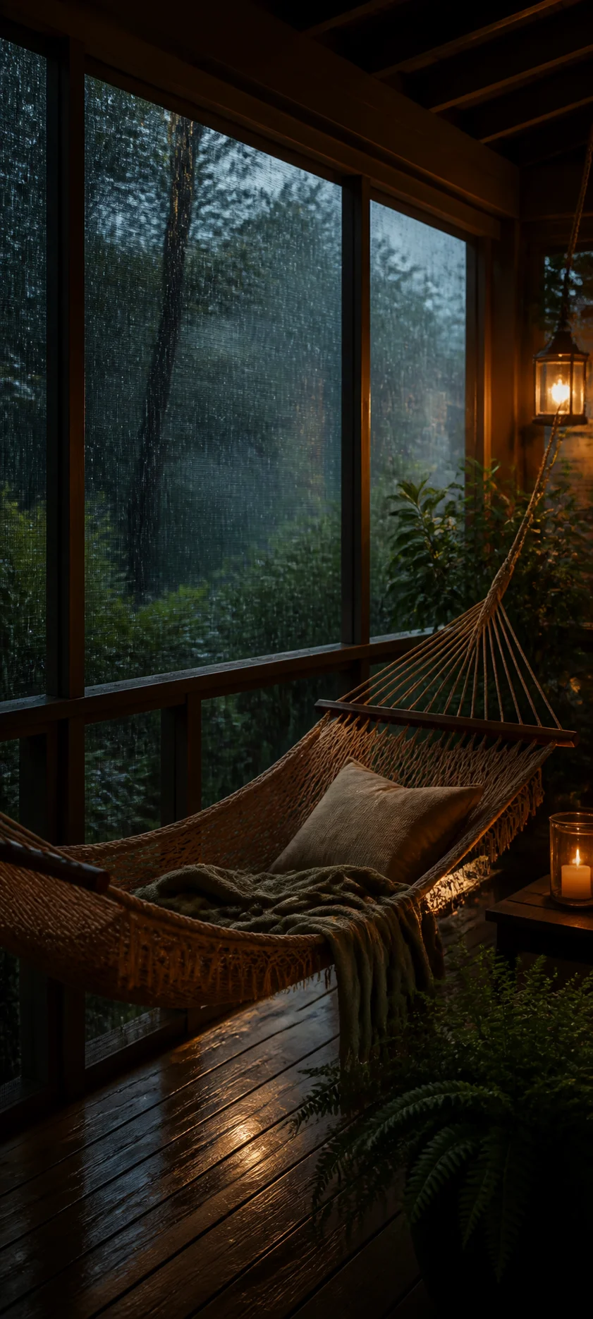 Blue Hour Hammock Porch