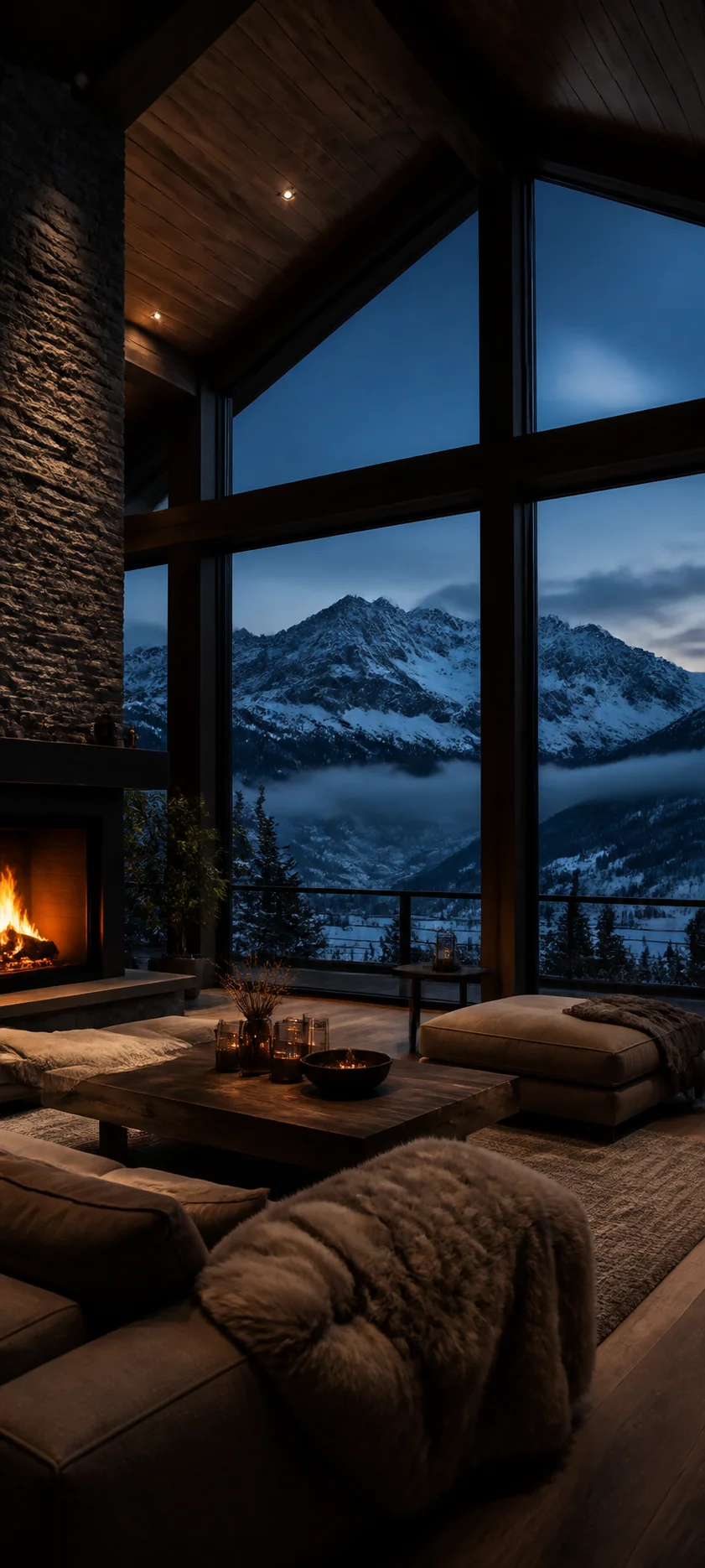 Blue Hour Mountain Chalet