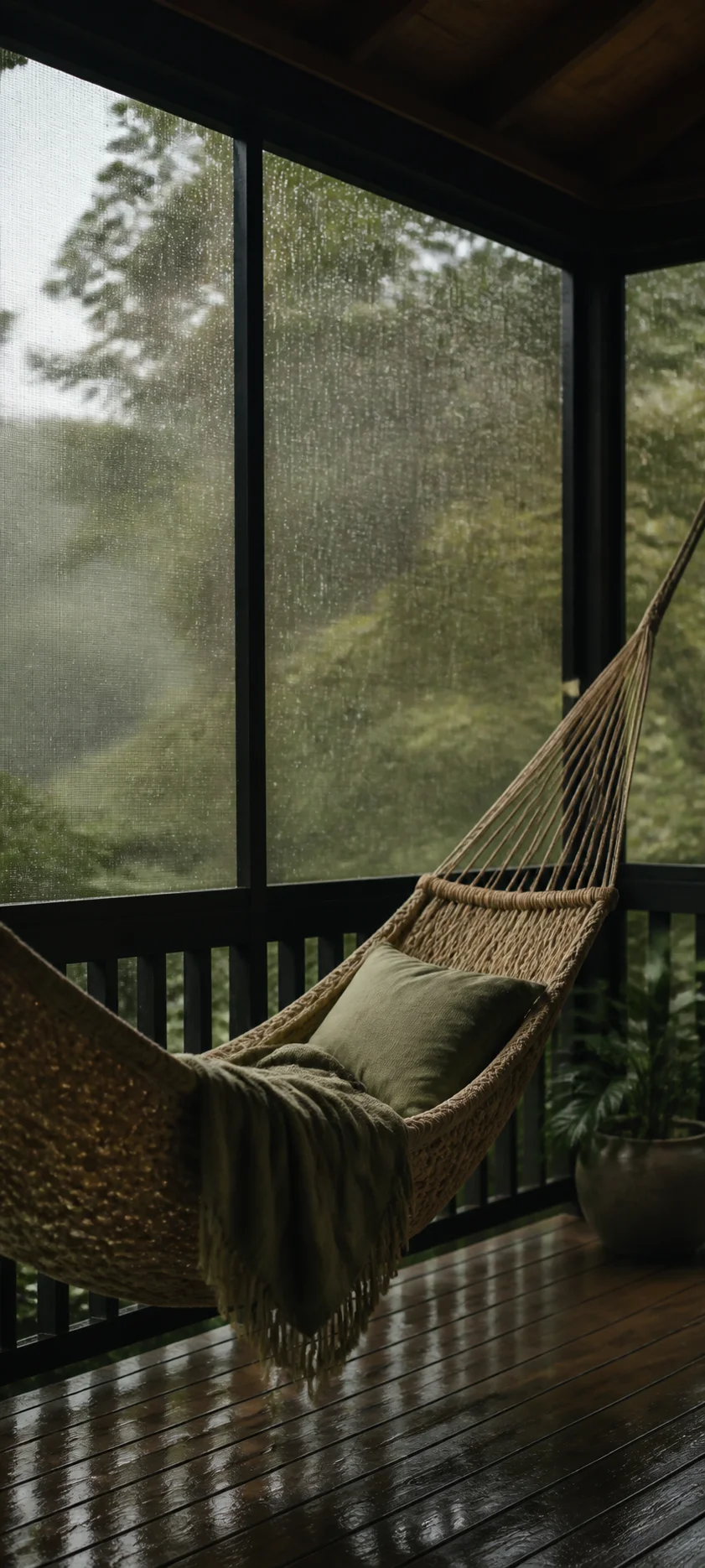 Minimal Luxe Hammock Porch