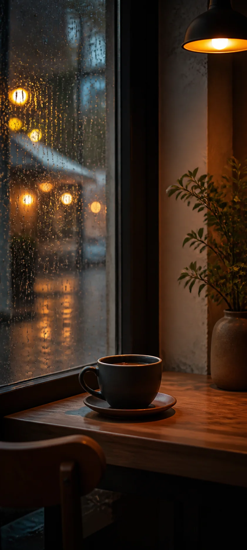 Minimal Luxe Rainy Caf