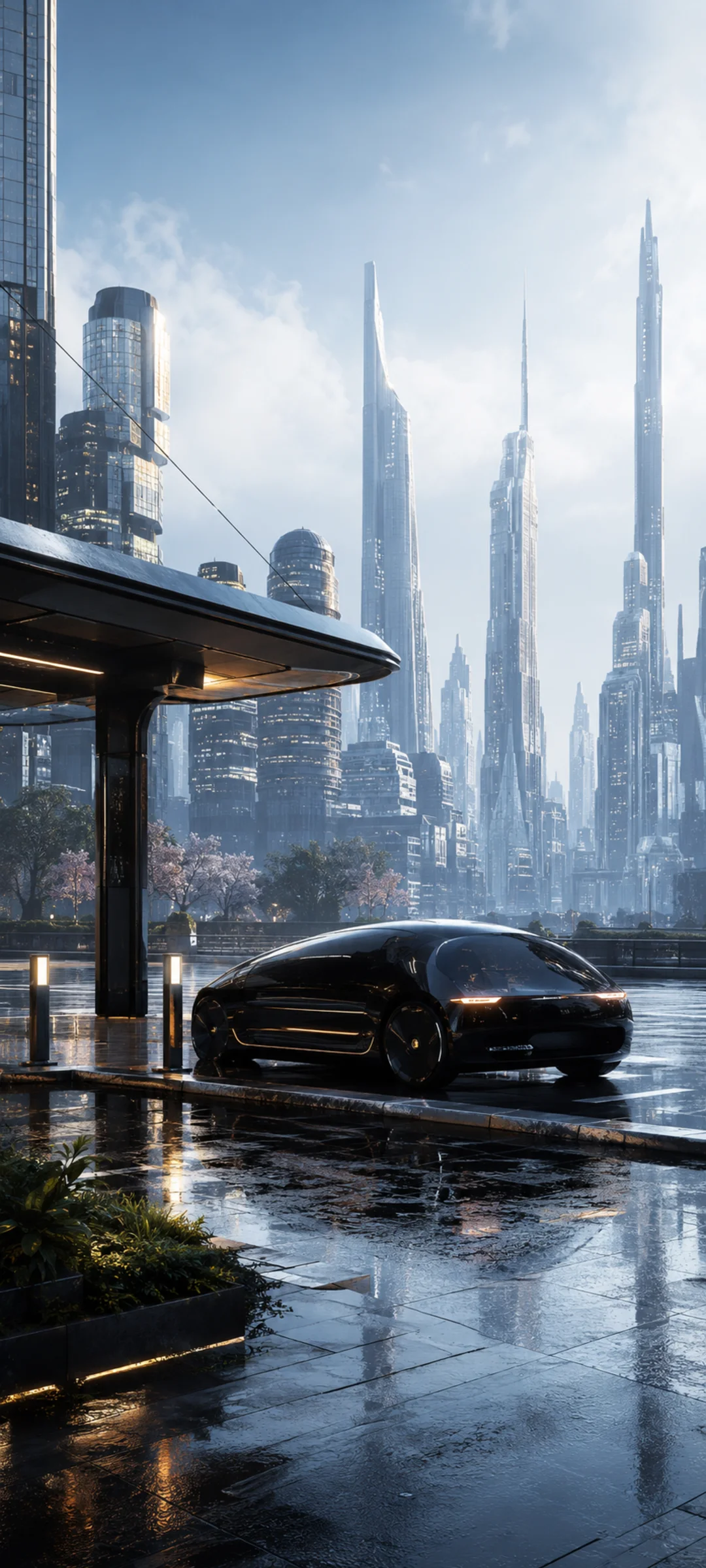 Autonomous Taxi Morning
