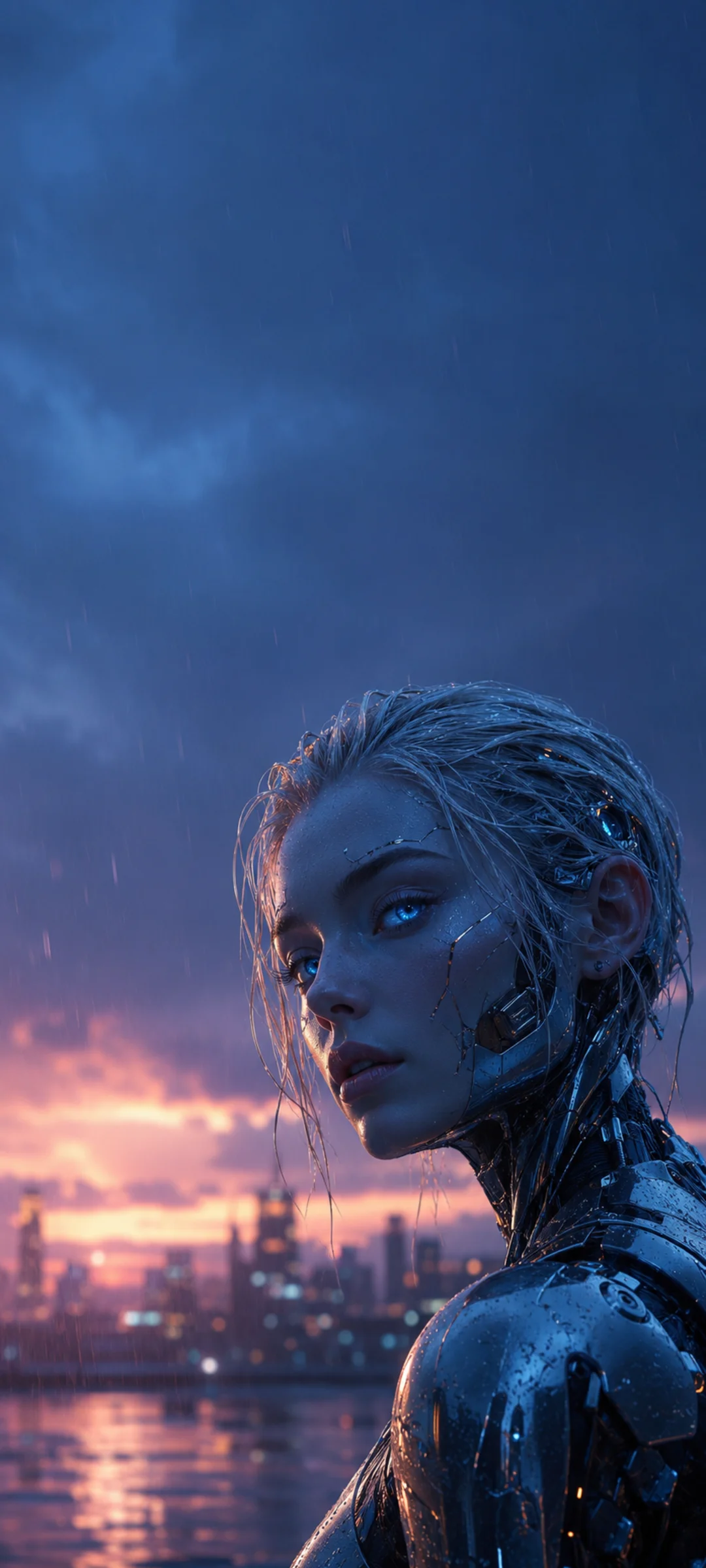 Blue Hour Android Portrait