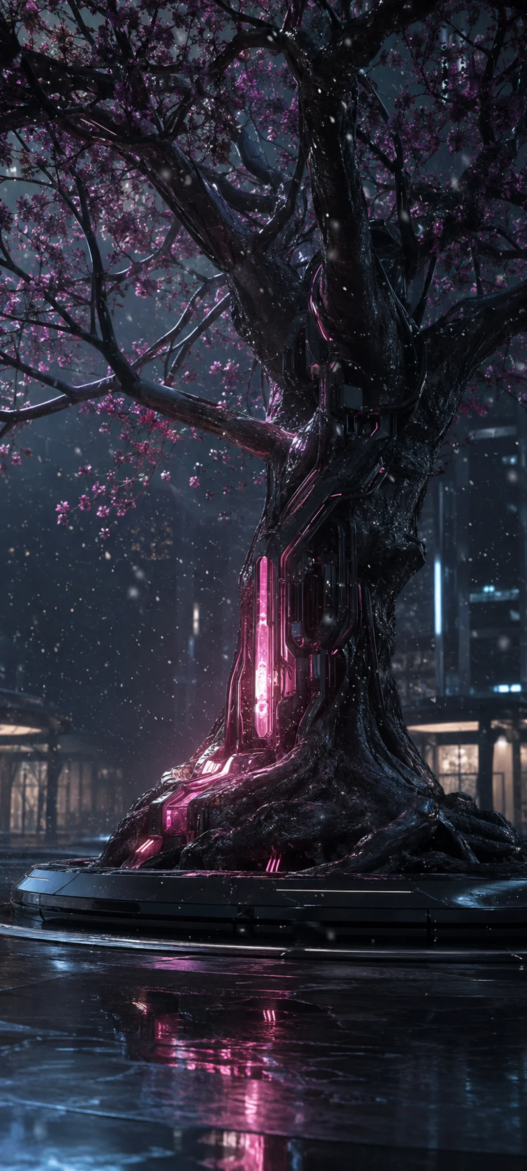 Cybernetic Tree Snowfall