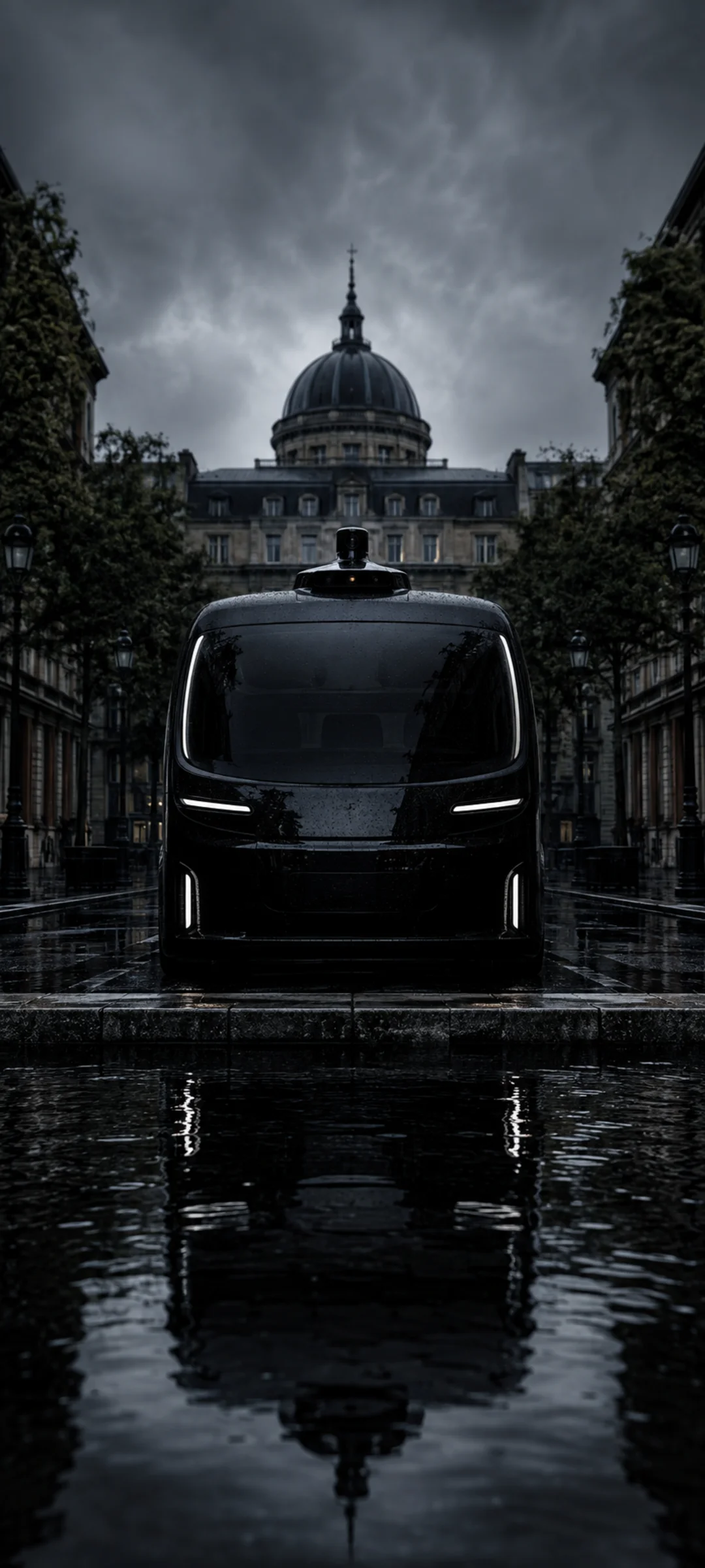 Near Black Symmetrical Taxi