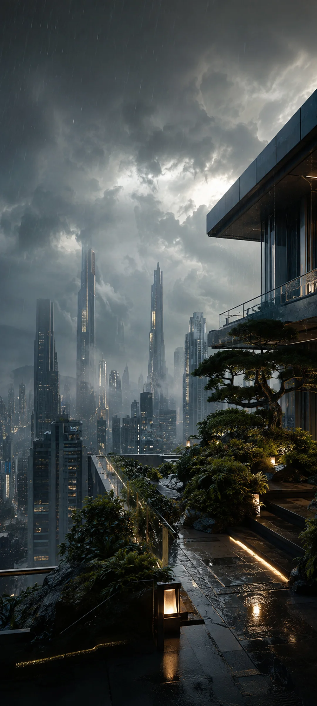 Rooftop Garden Storm City