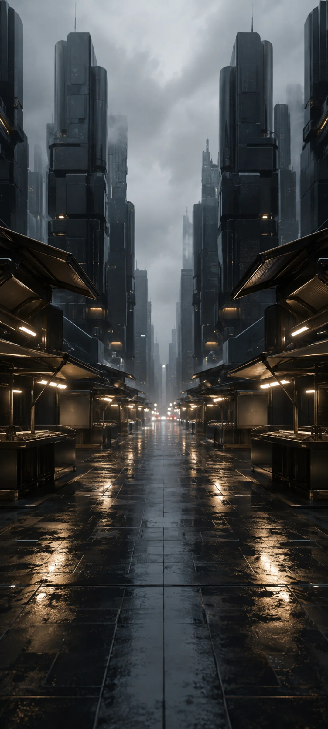 Symmetrical Market Towers