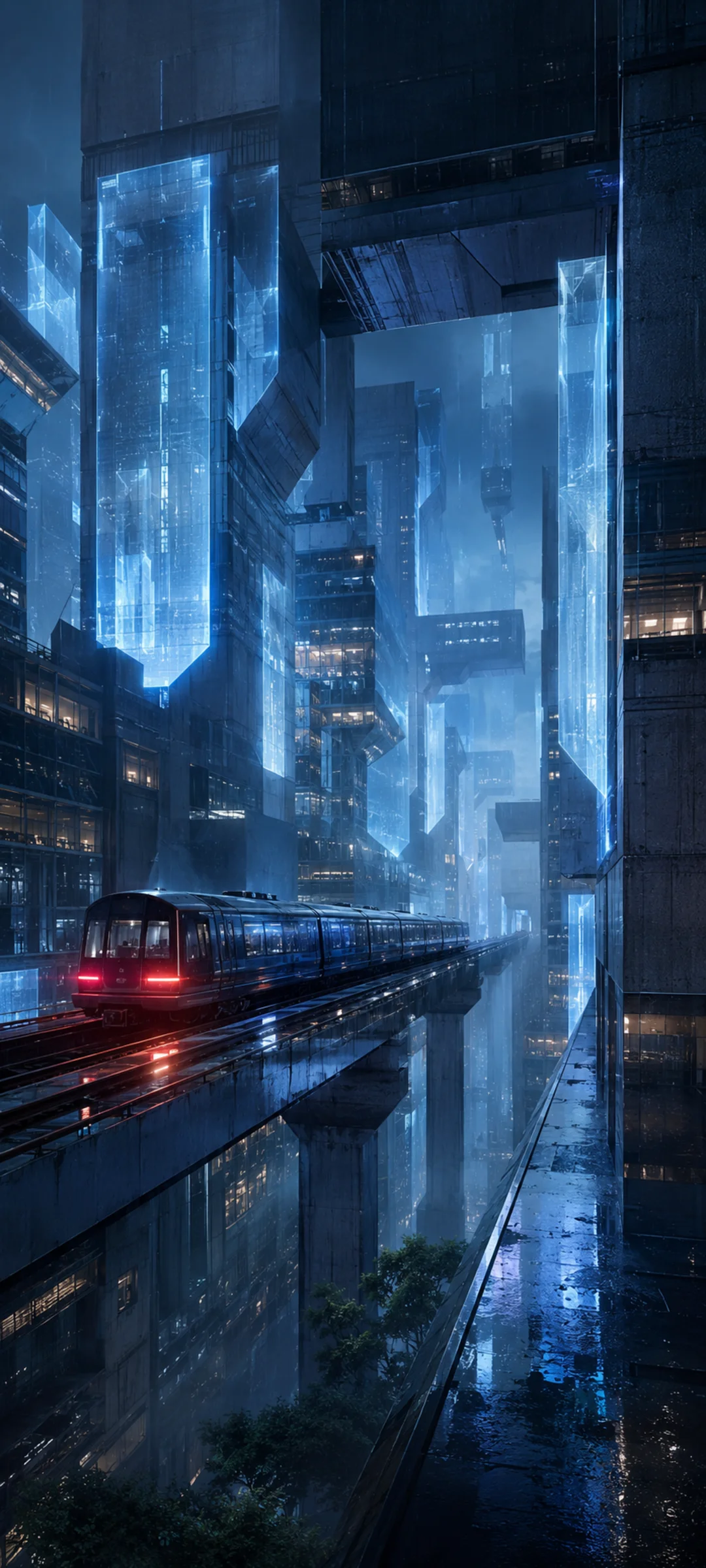 Worn Material Holographic Train