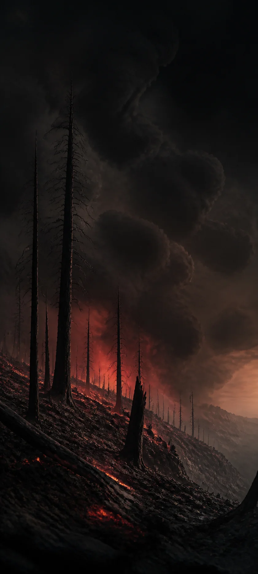 Epic Cinematic Burnt Forest