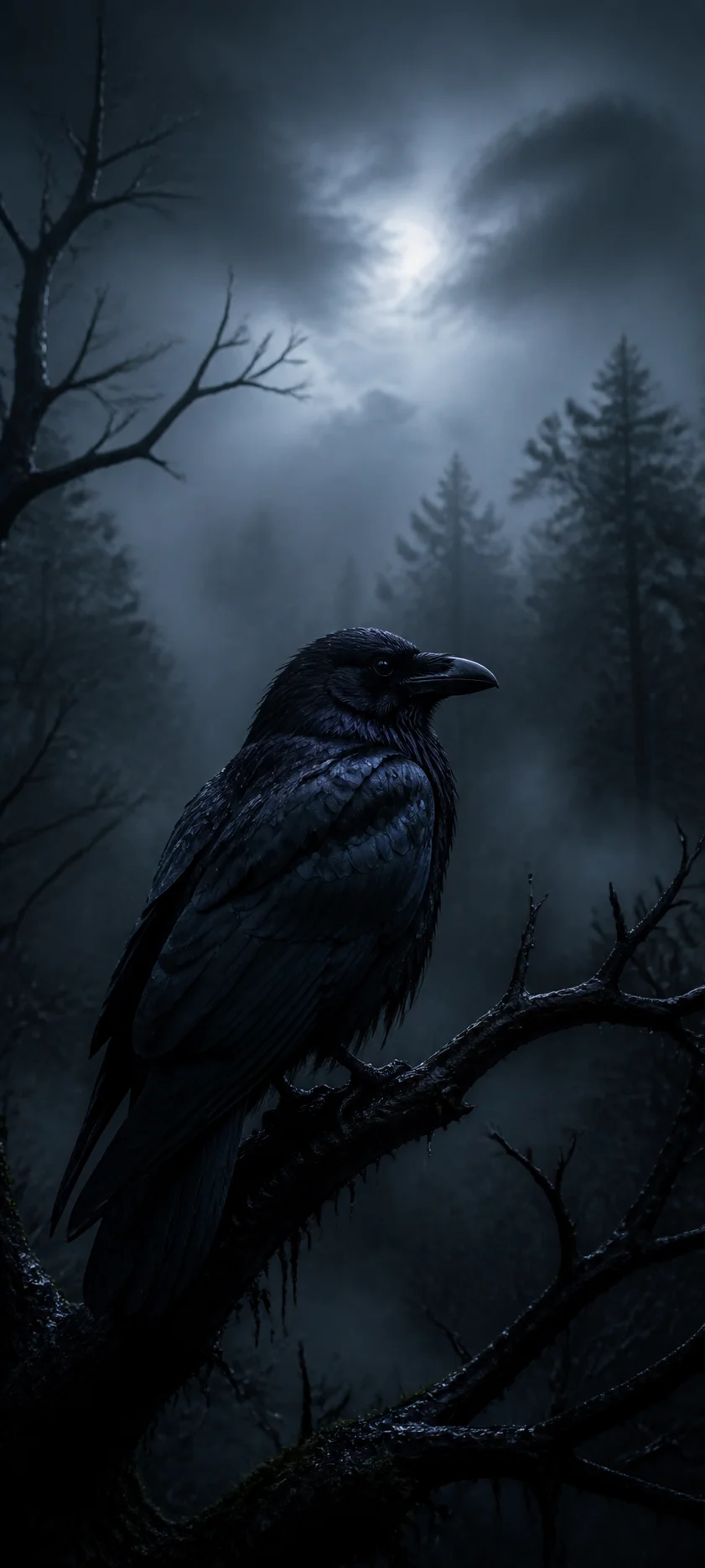 Epic Cinematic Raven In Fog