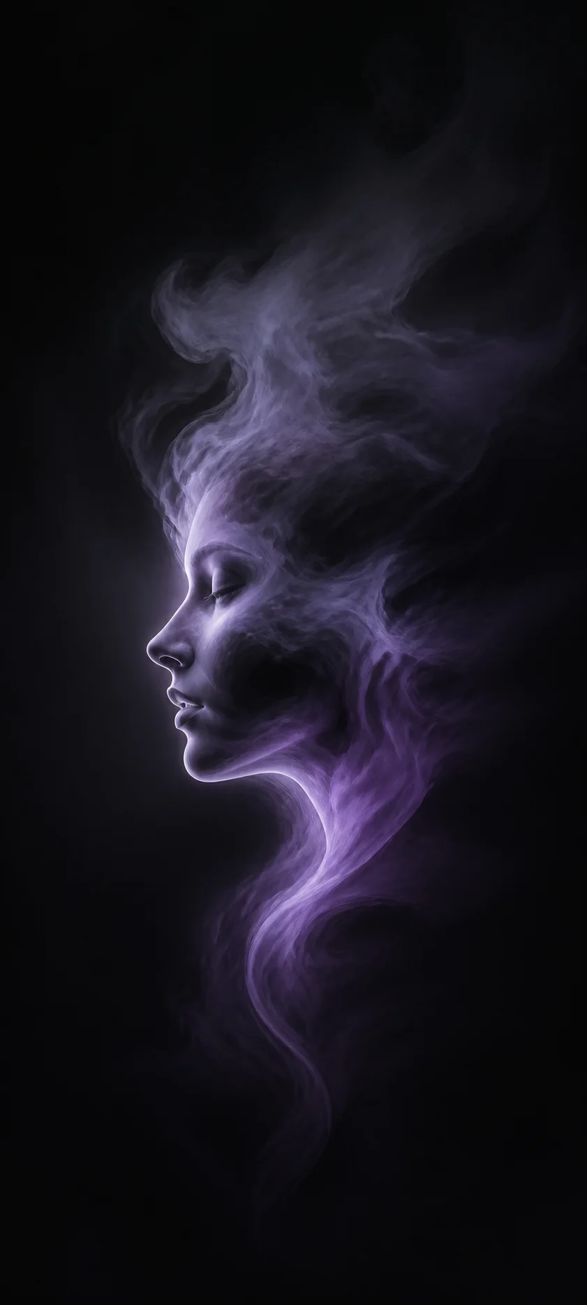 Minimal Iconic Smoke Portrait