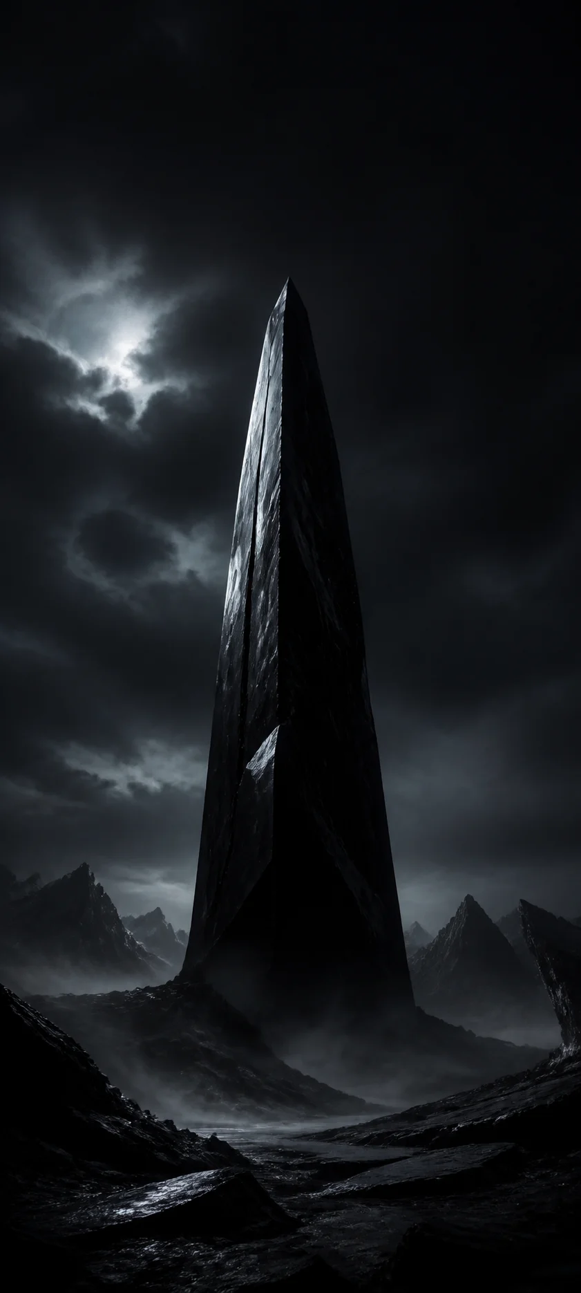 Moonlit Realm Obsidian Monolith