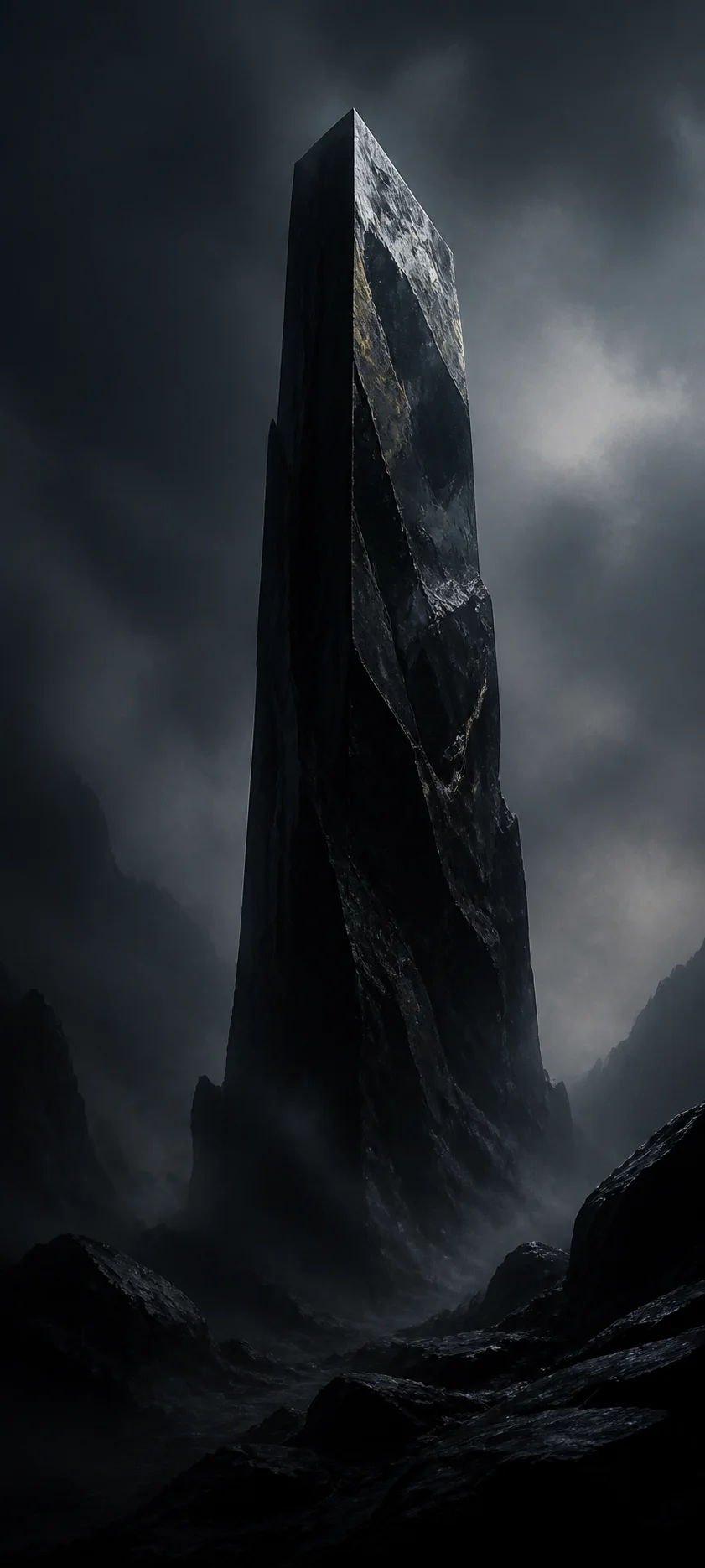 Painterly Prestige Obsidian Monolith