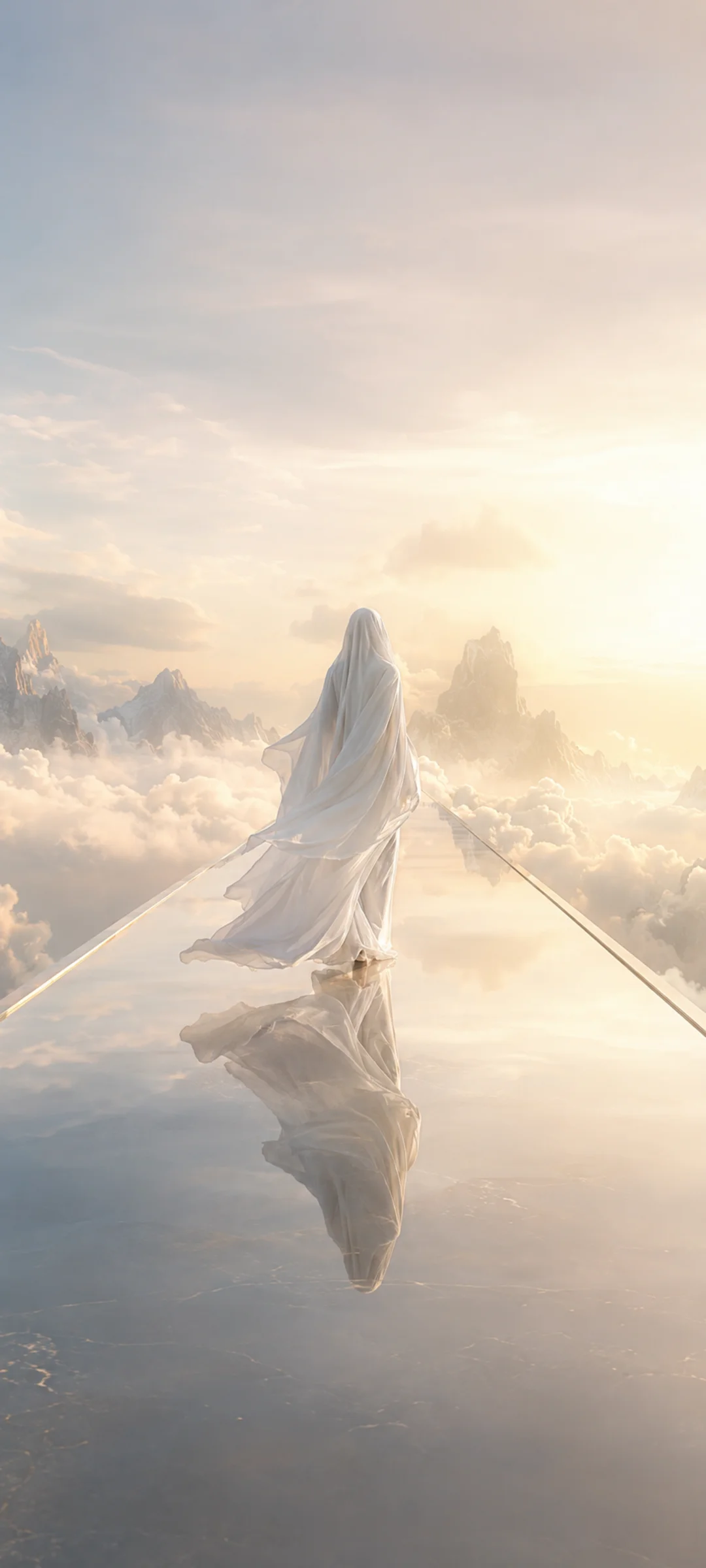 Faceless Sky Bridge Walker