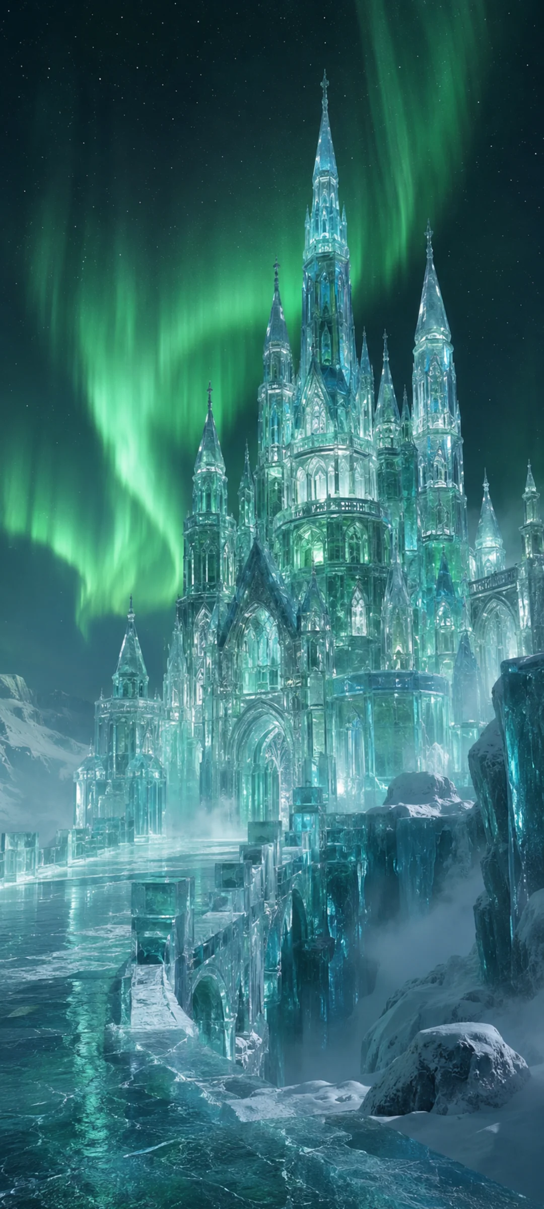 Ice Palace Green Aurora