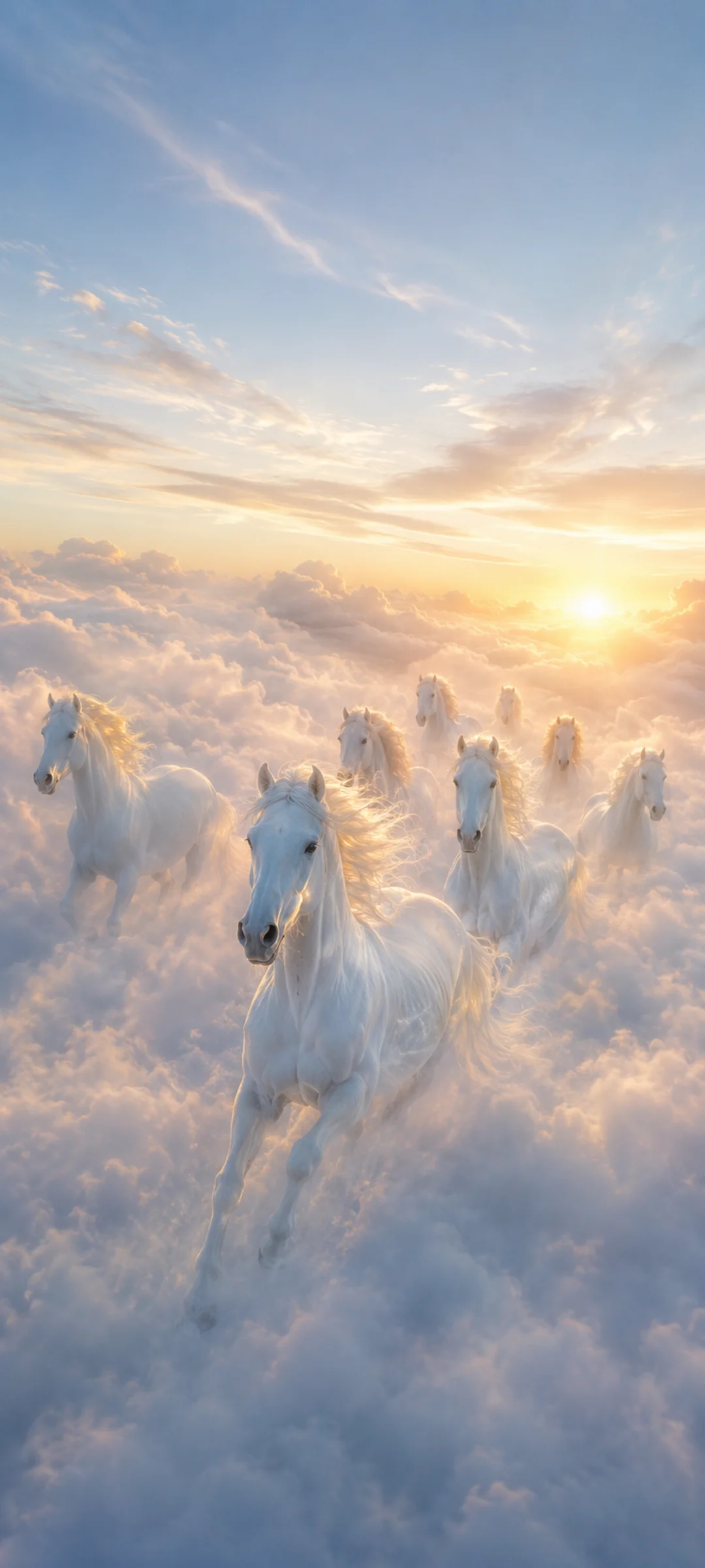 Luminous Horses Clouds