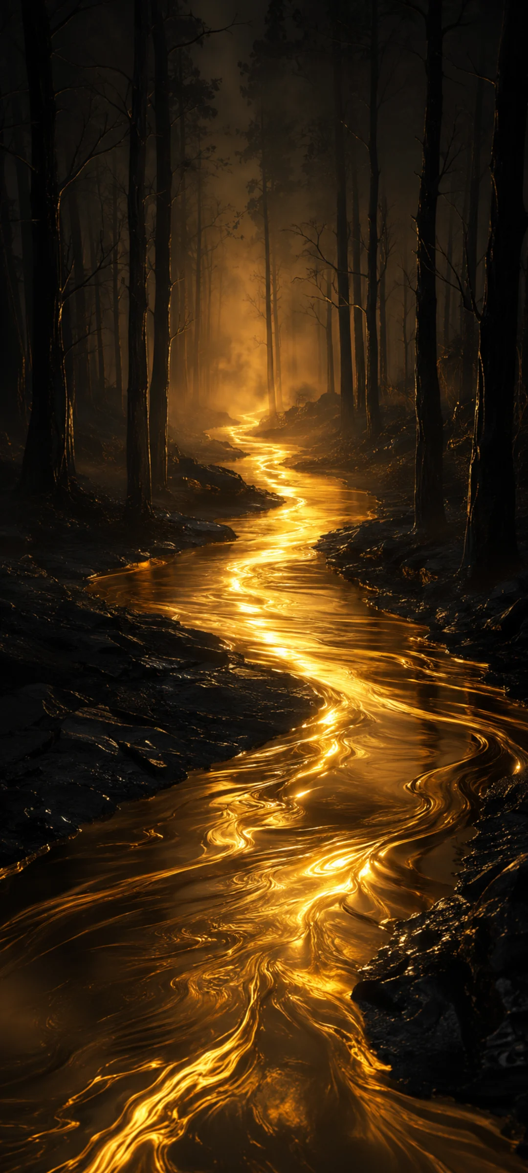 Molten Gold Forest River
